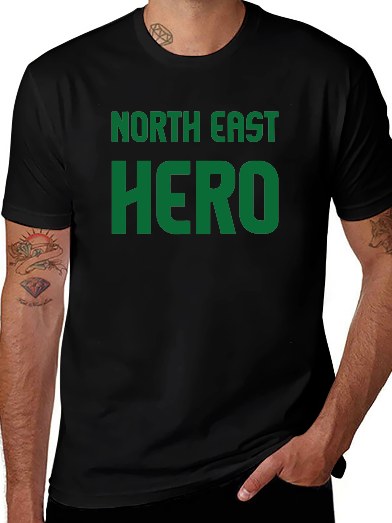 North East Hero Black Graphic Tee
