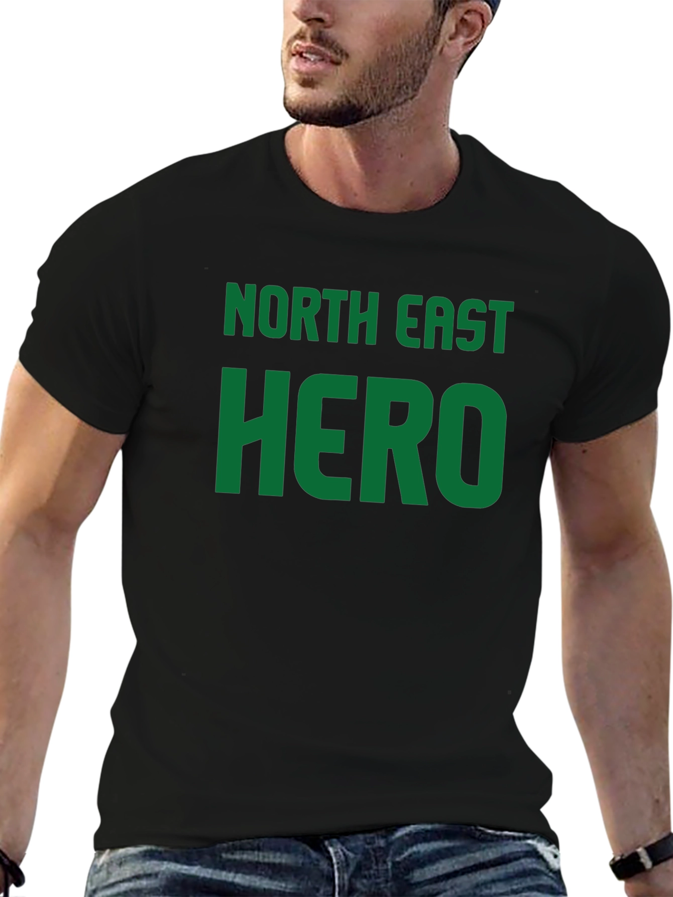 North East Hero Black Graphic Tee