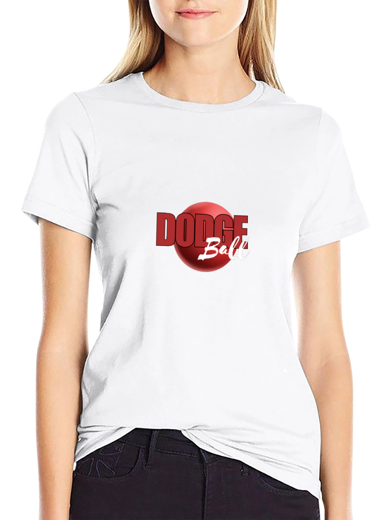 Dodgeball Graphic Tee - Red Ball Design