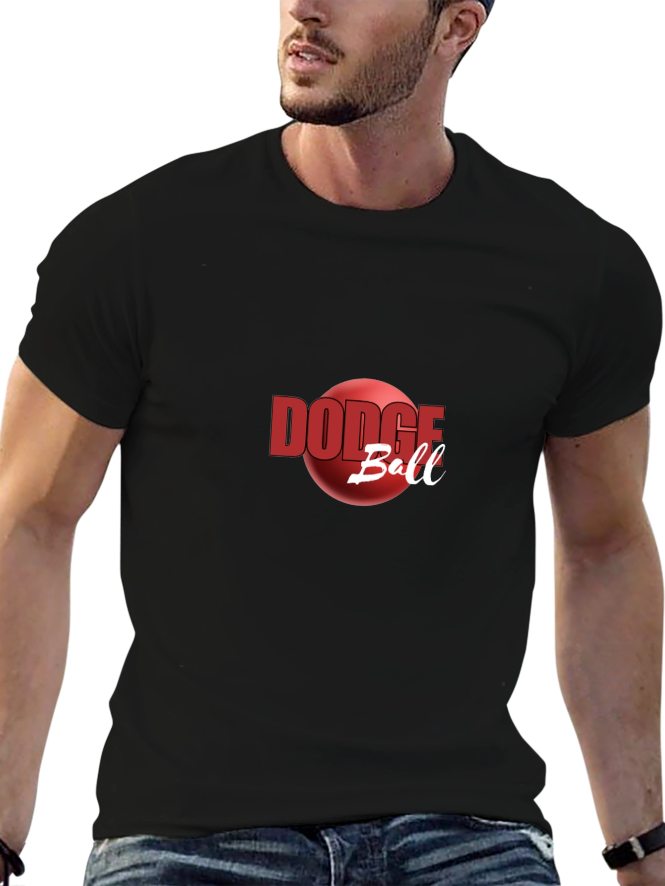 Dodgeball Graphic Tee - Red Ball Design