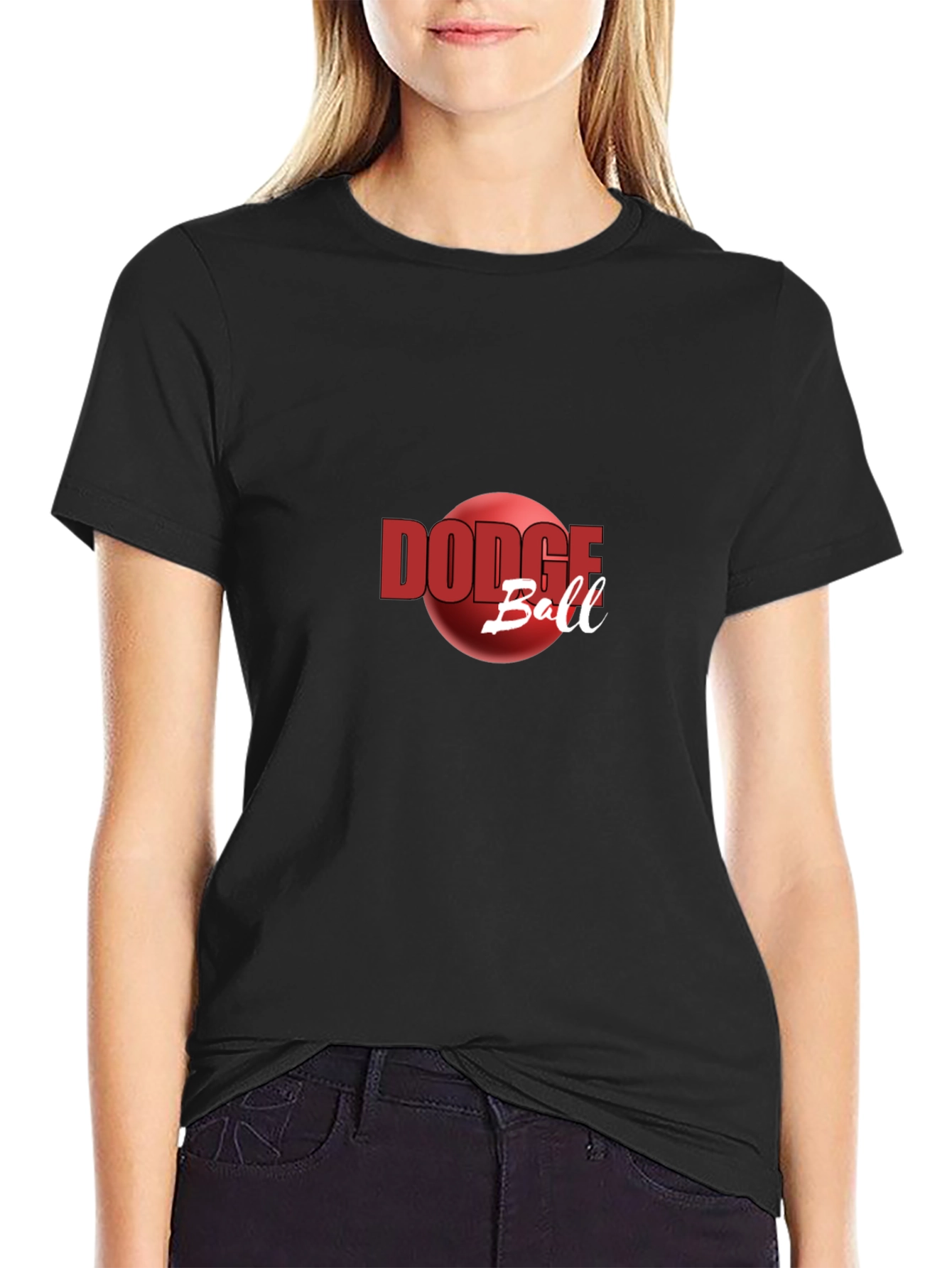 Dodgeball Graphic Tee - Red Ball Design
