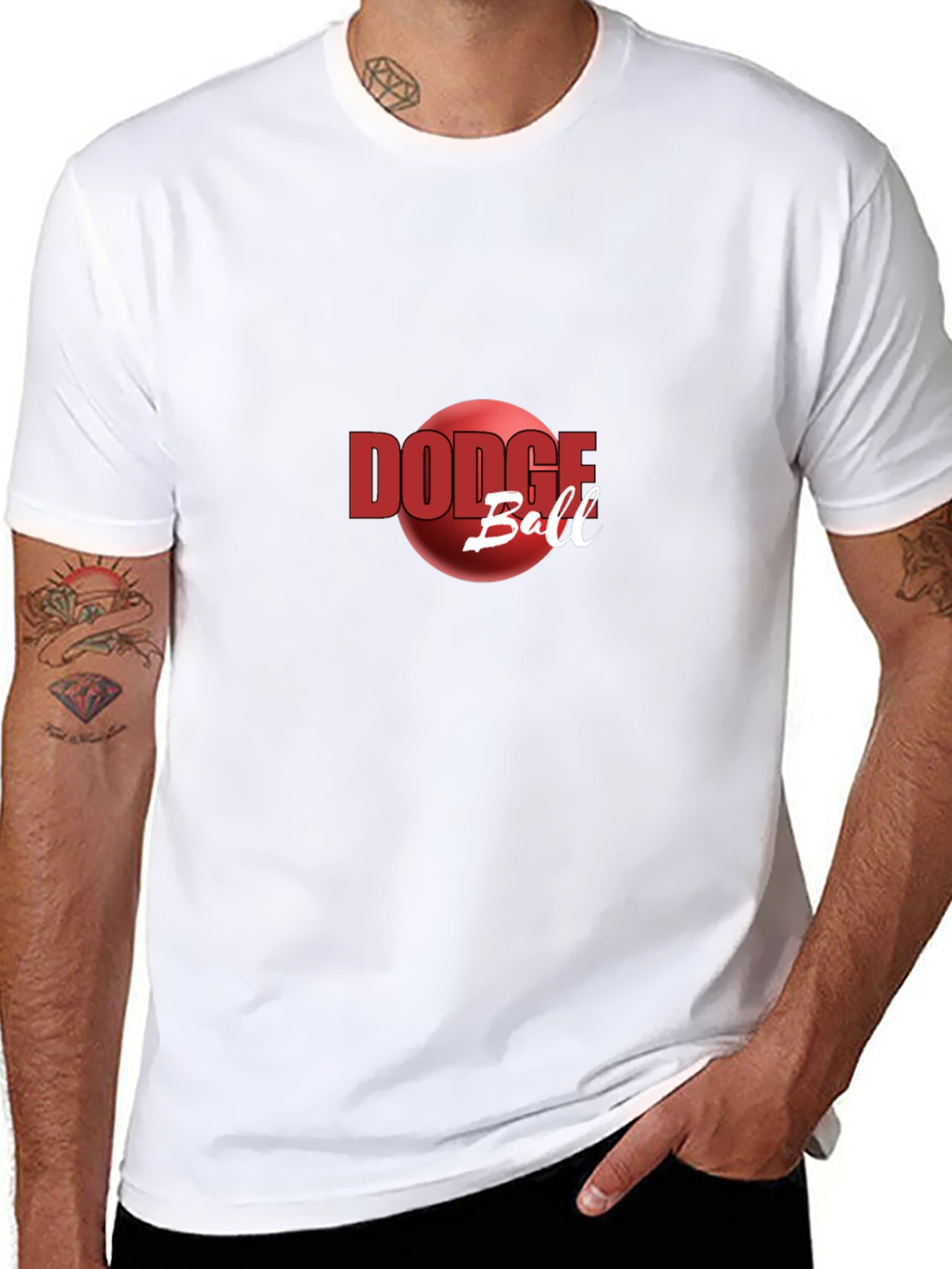 Dodgeball Graphic Tee - Red Ball Design