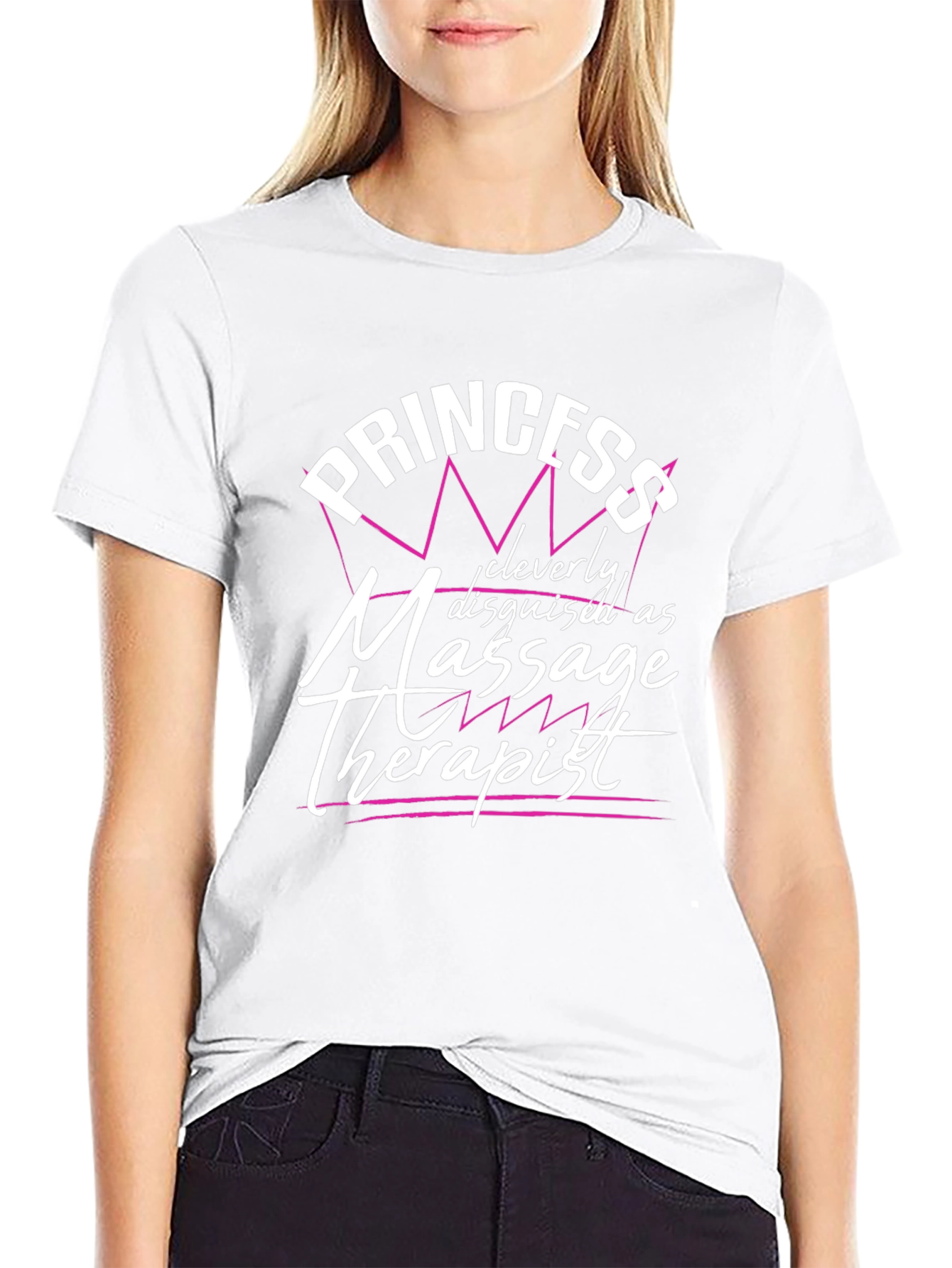 Princess Massage Therapist Black T-Shirt