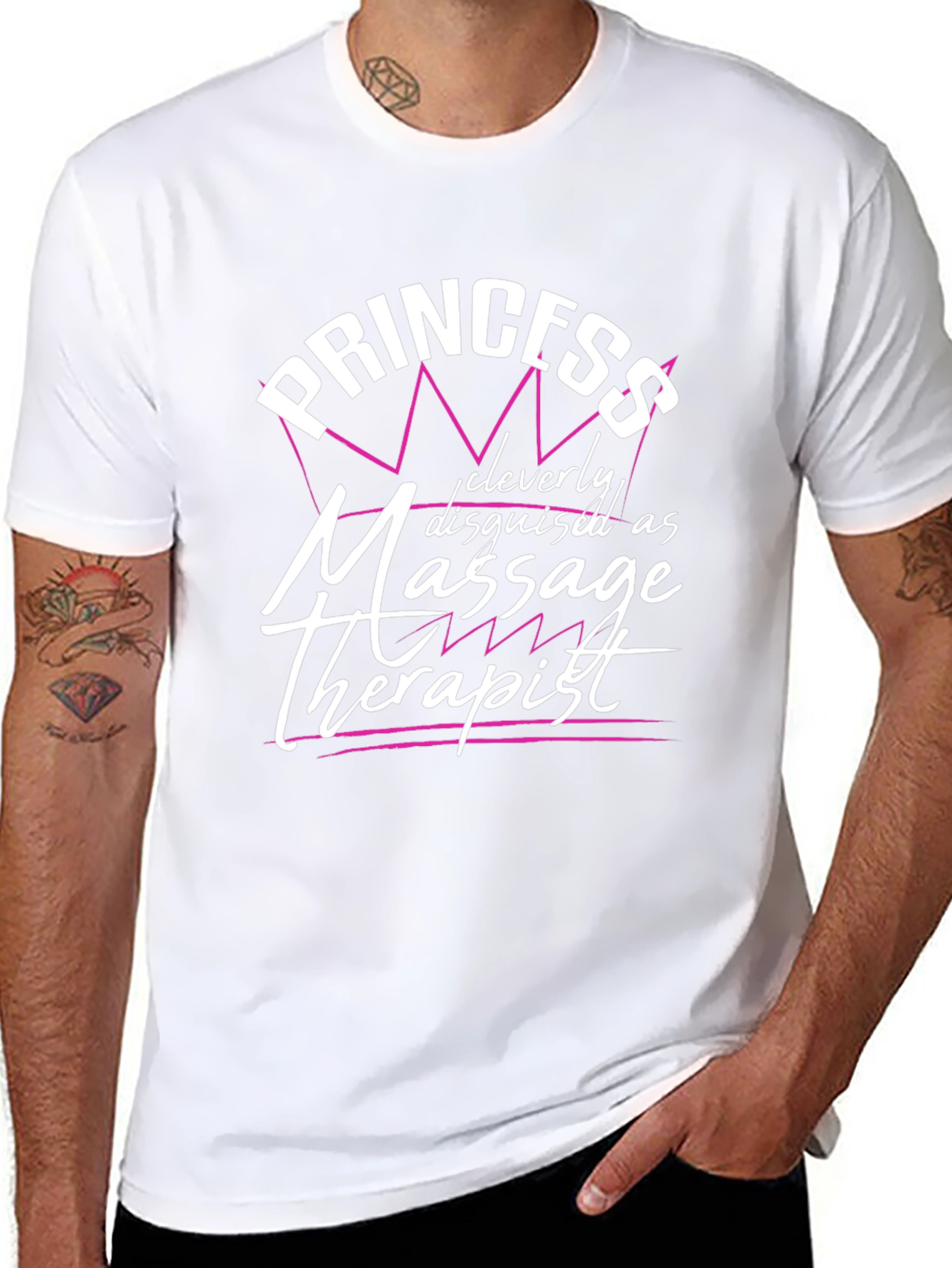 Princess Massage Therapist Black T-Shirt