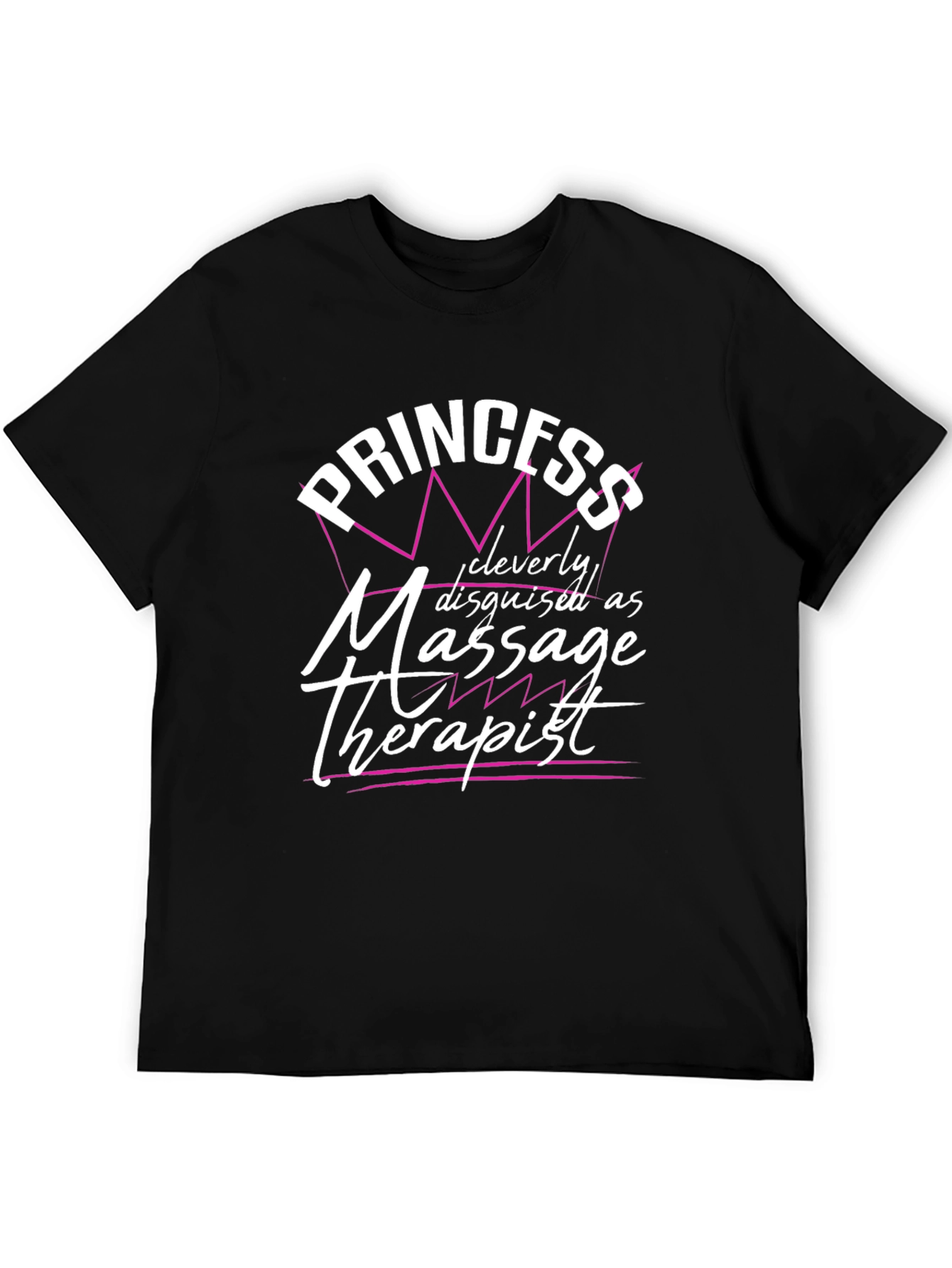 Princess Massage Therapist Black T-Shirt