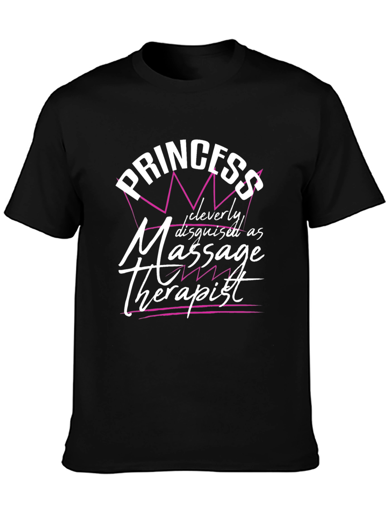 Princess Massage Therapist Black T-Shirt