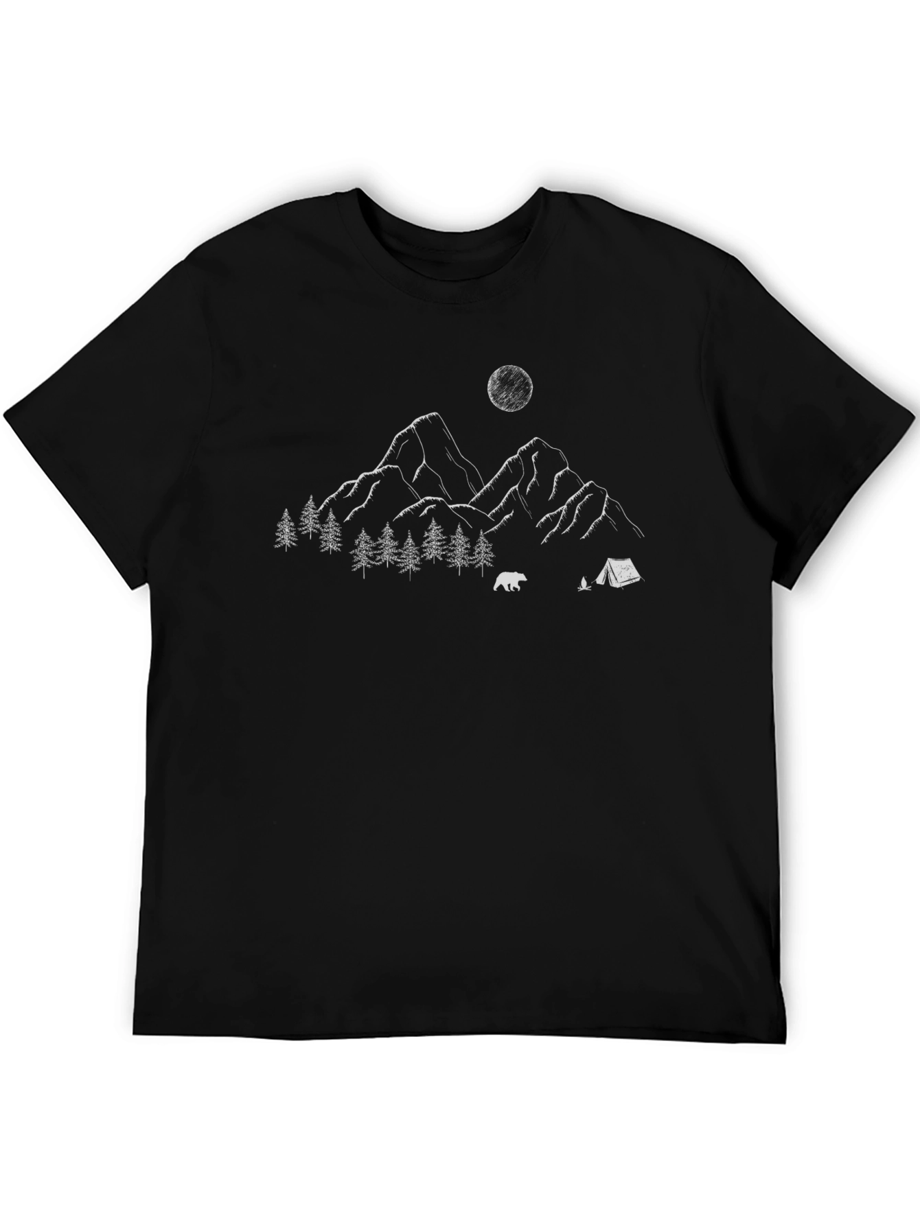 Mountain Camp Graphic Tee - Black