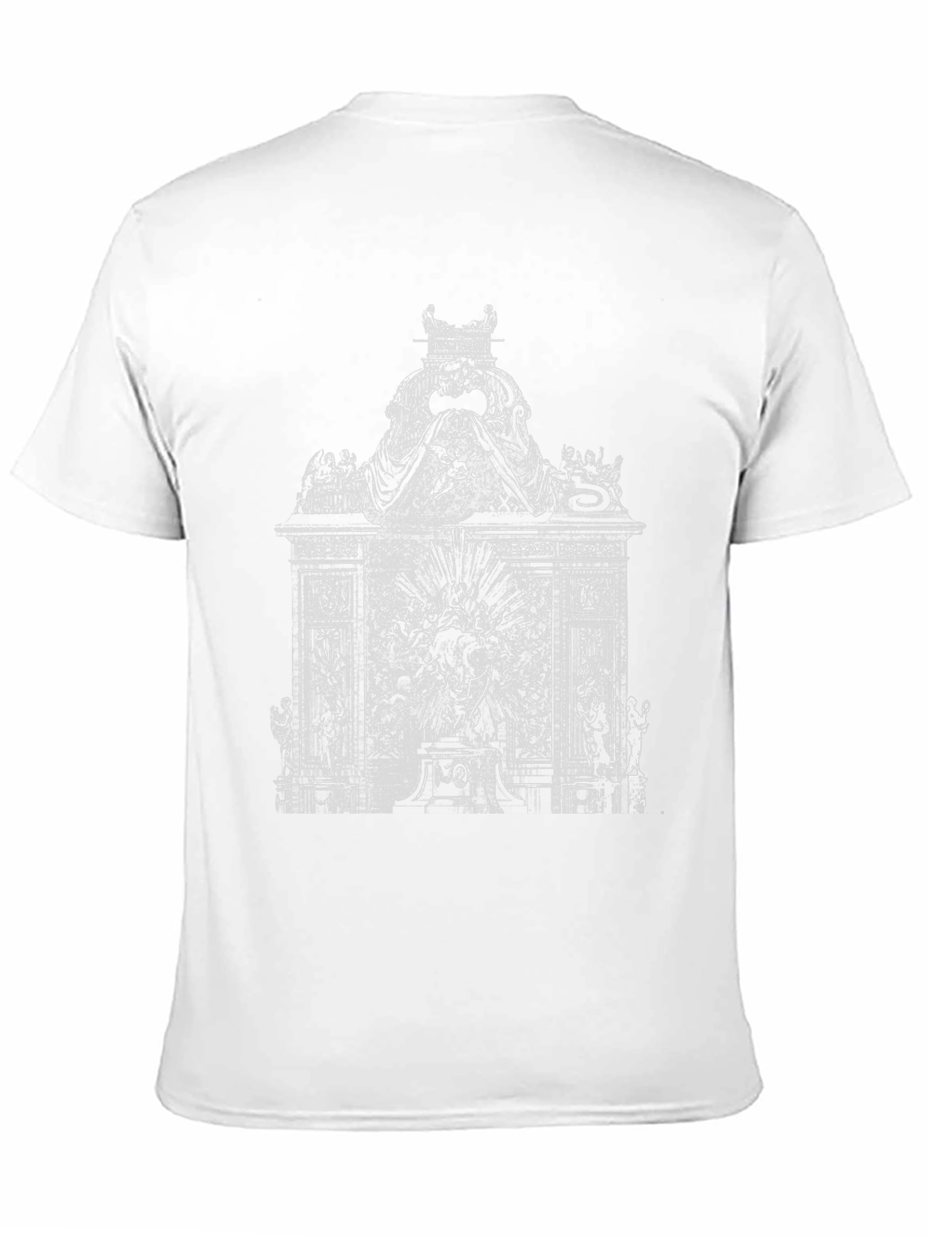 Ornate Monument Graphic Tee - Black