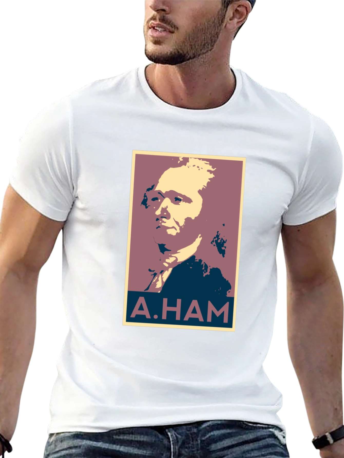 A. Ham Graphic Tee - Black