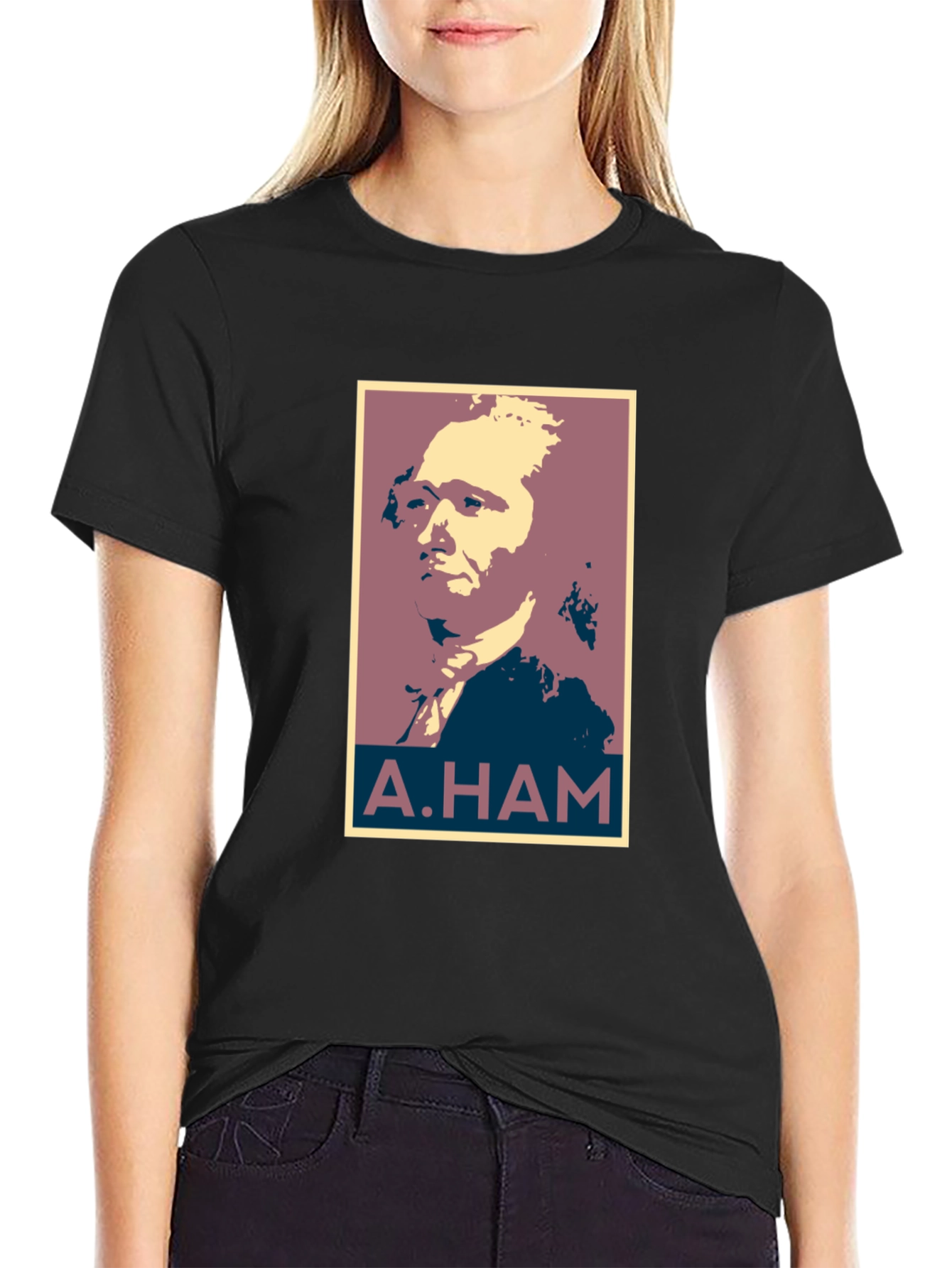 A. Ham Graphic Tee - Black