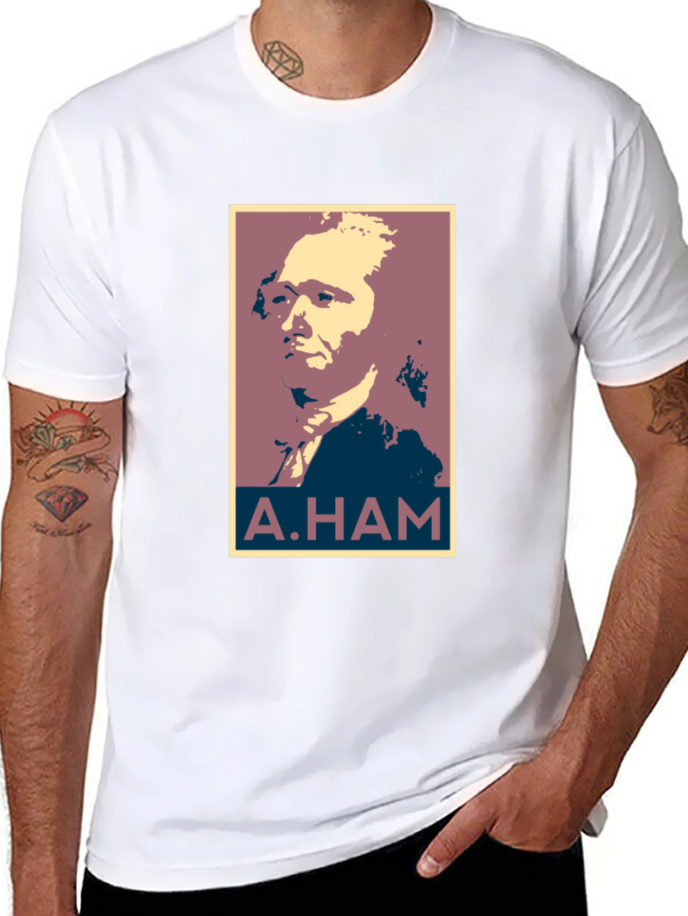 A. Ham Graphic Tee - Black