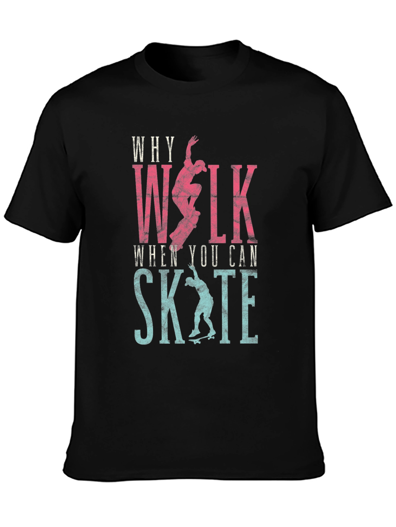 Why Walk? Skate T-shirt - Black