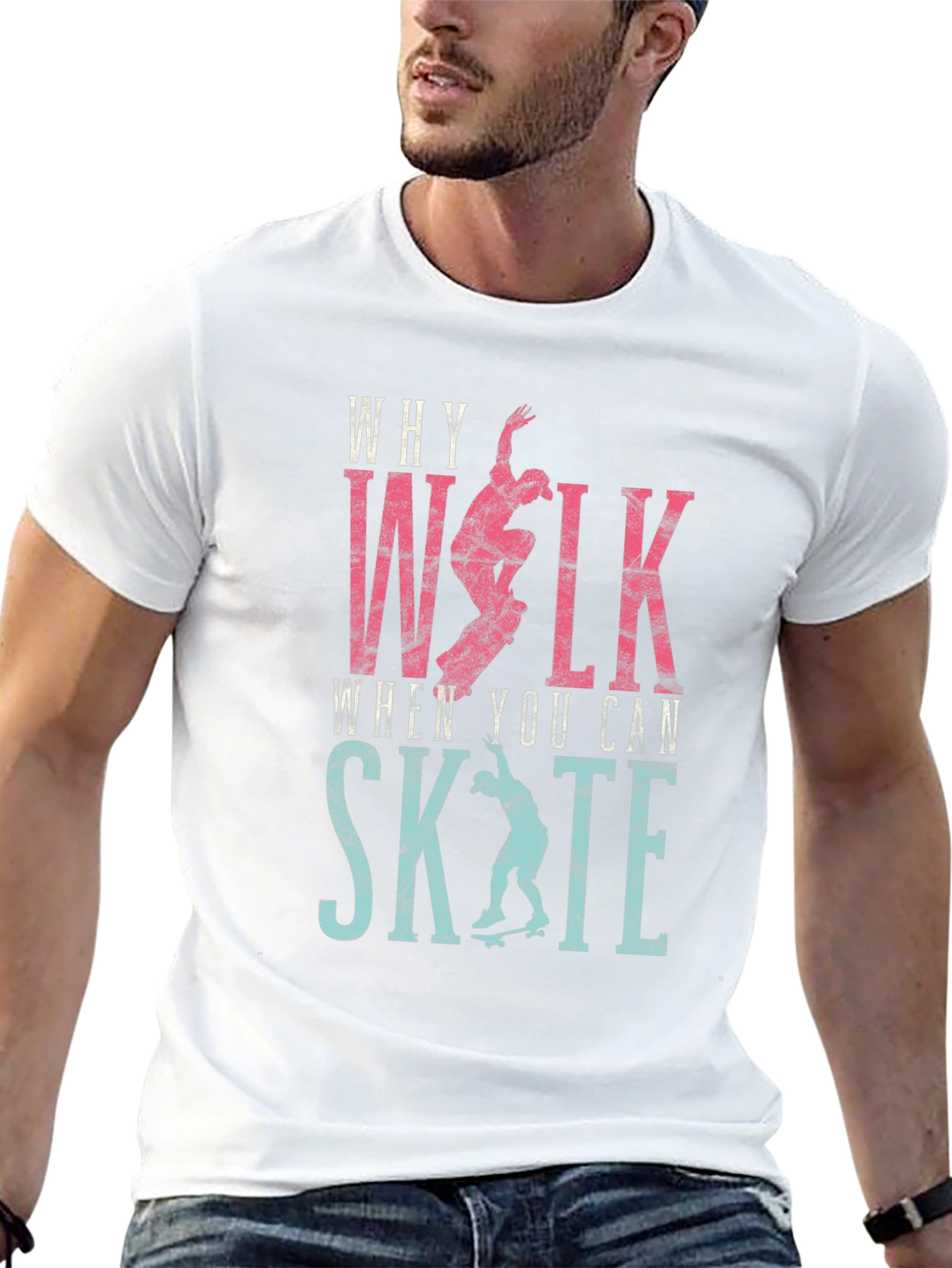 Why Walk? Skate T-shirt - Black