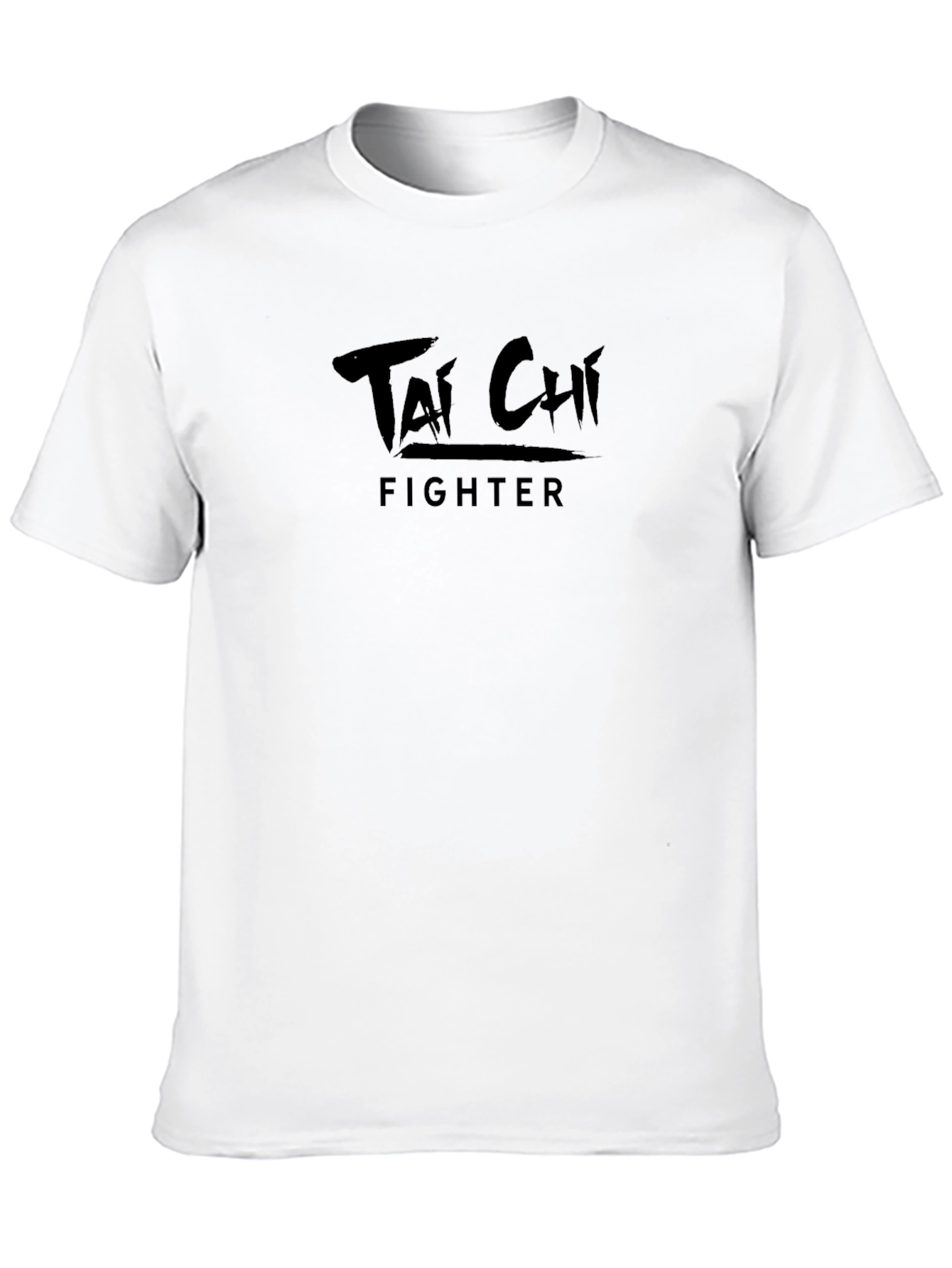 Tai Chi Fighter Black Graphic T-Shirt