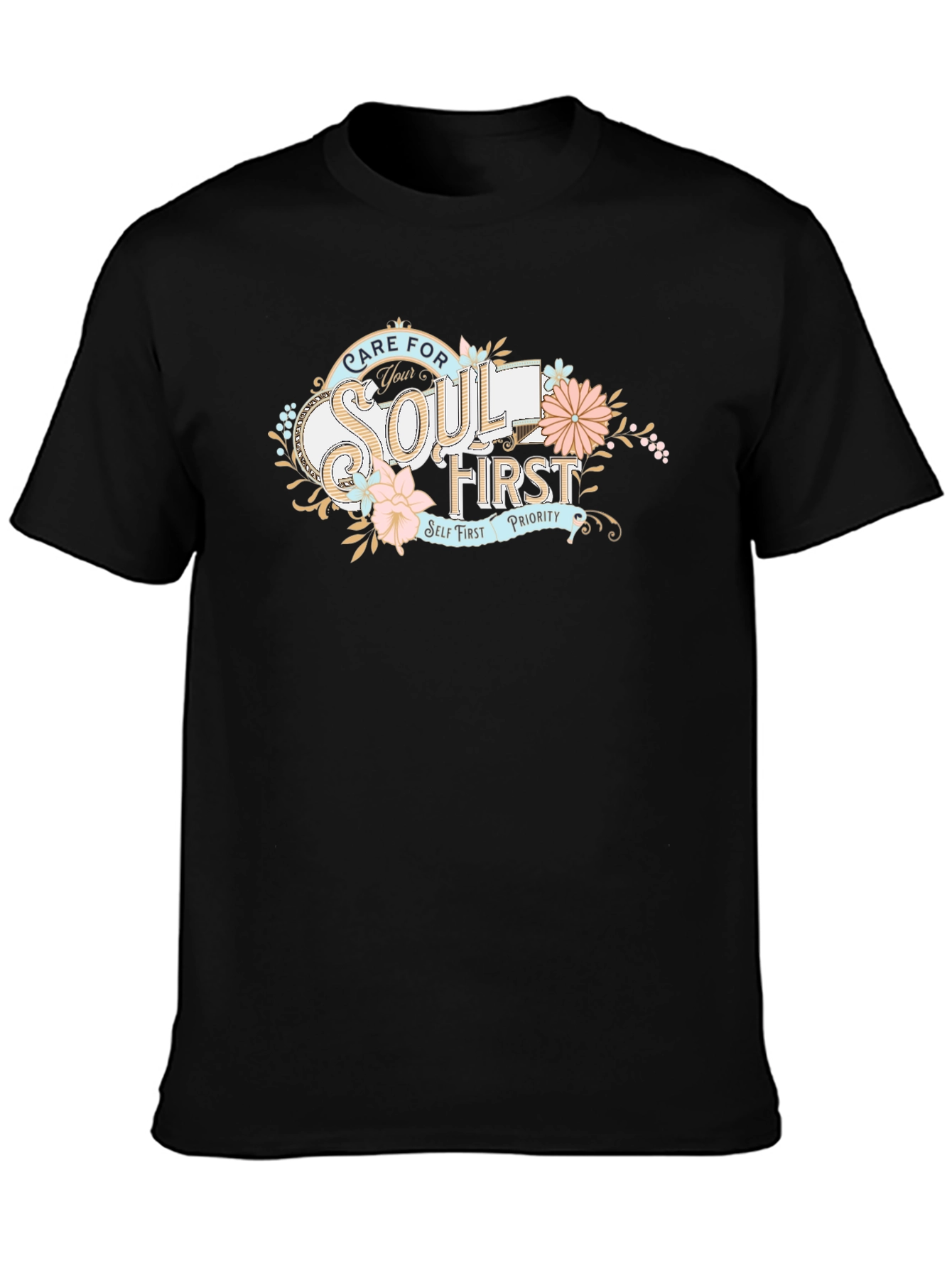 Care For Your Soul T-Shirt - Black