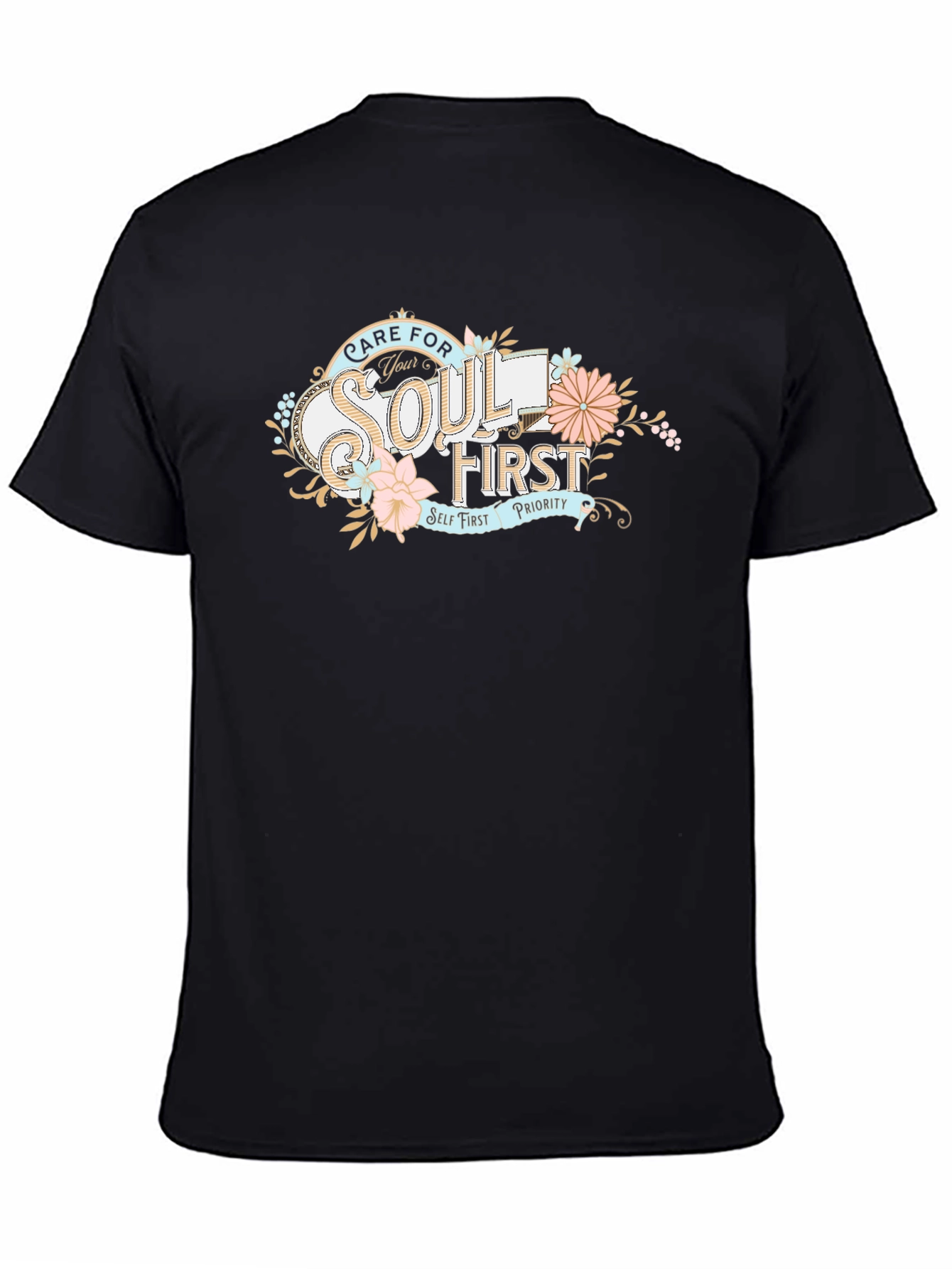 Care For Your Soul T-Shirt - Black