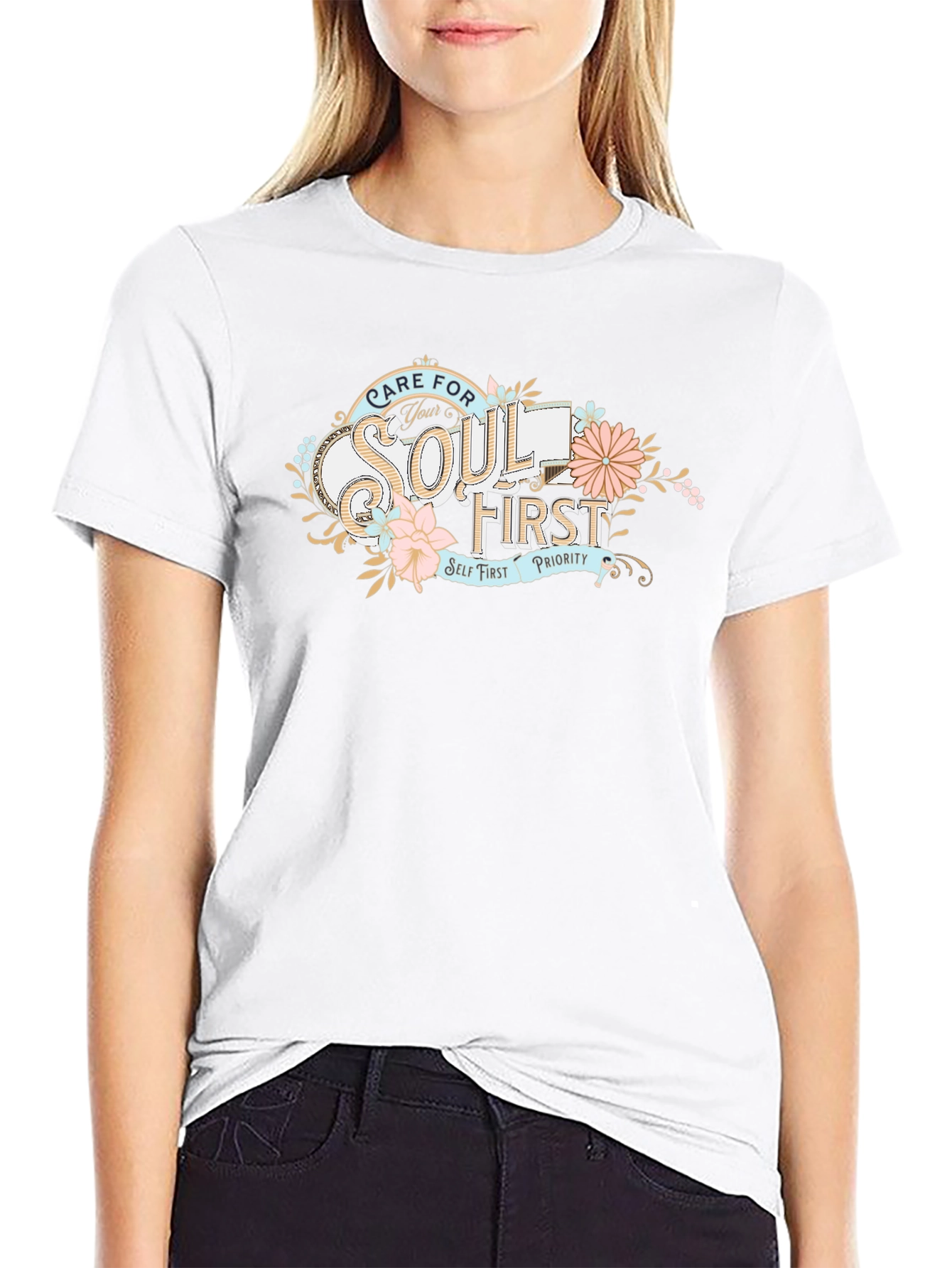 Care For Your Soul T-Shirt - Black