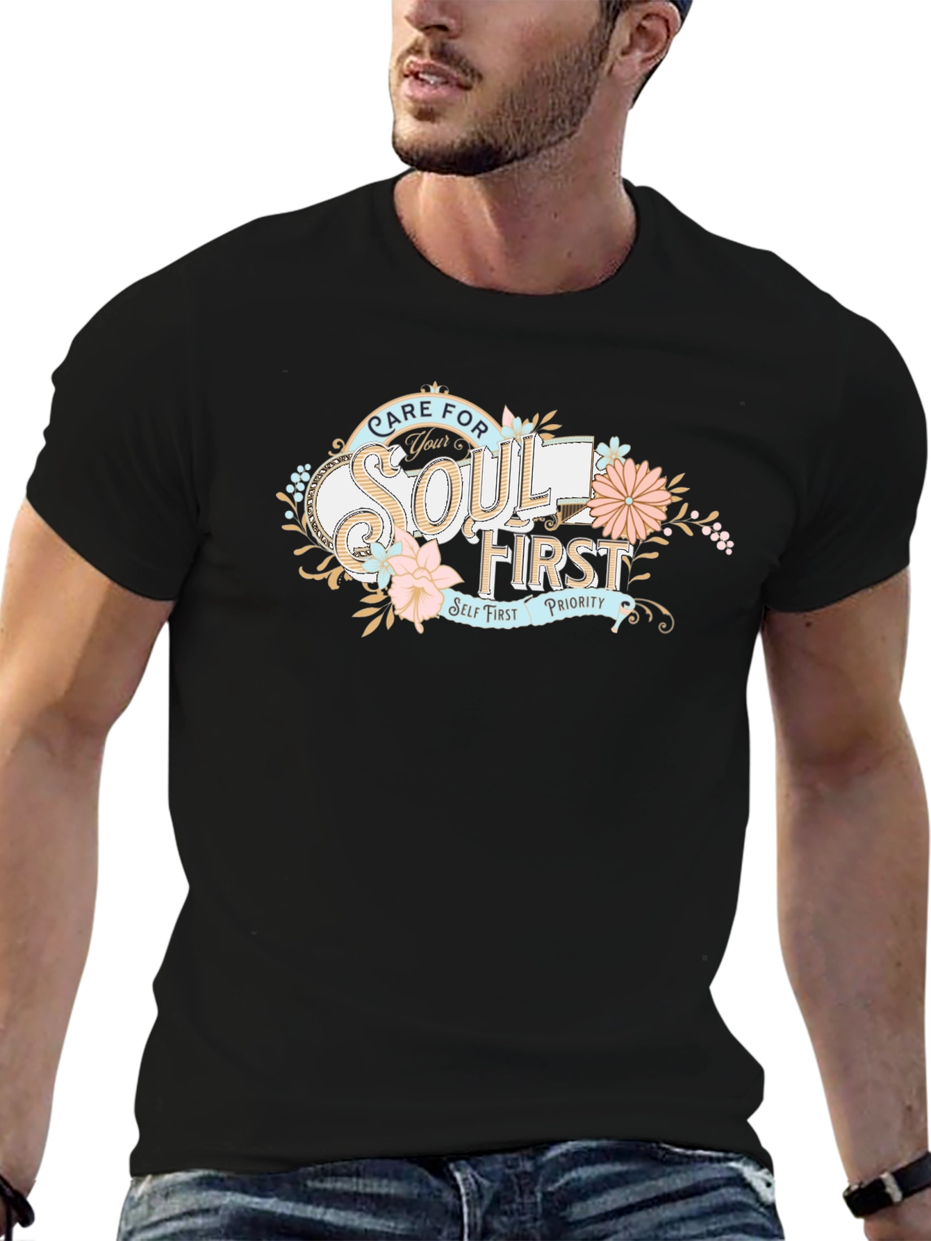 Care For Your Soul T-Shirt - Black