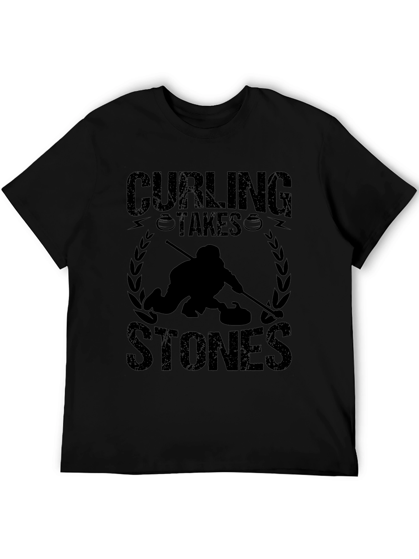 Curling Takes Stones Graphic T-Shirt