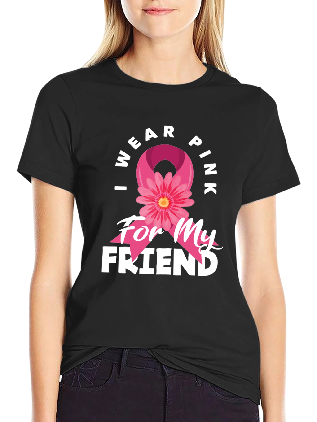 I Wear Pink For My Friend T-Shirt