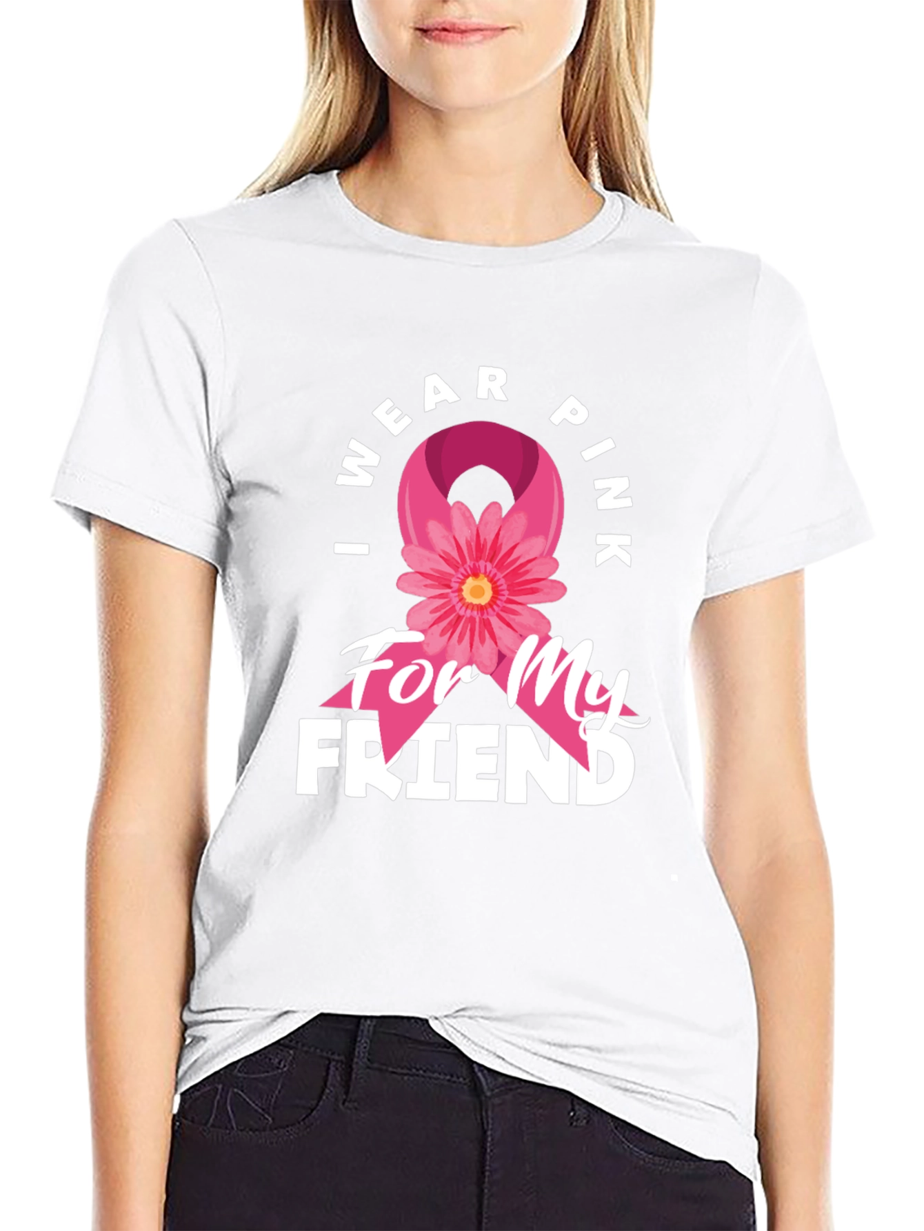 I Wear Pink For My Friend T-Shirt