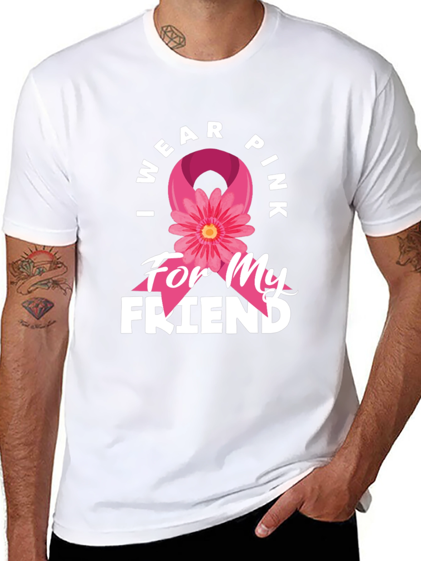 I Wear Pink For My Friend T-Shirt