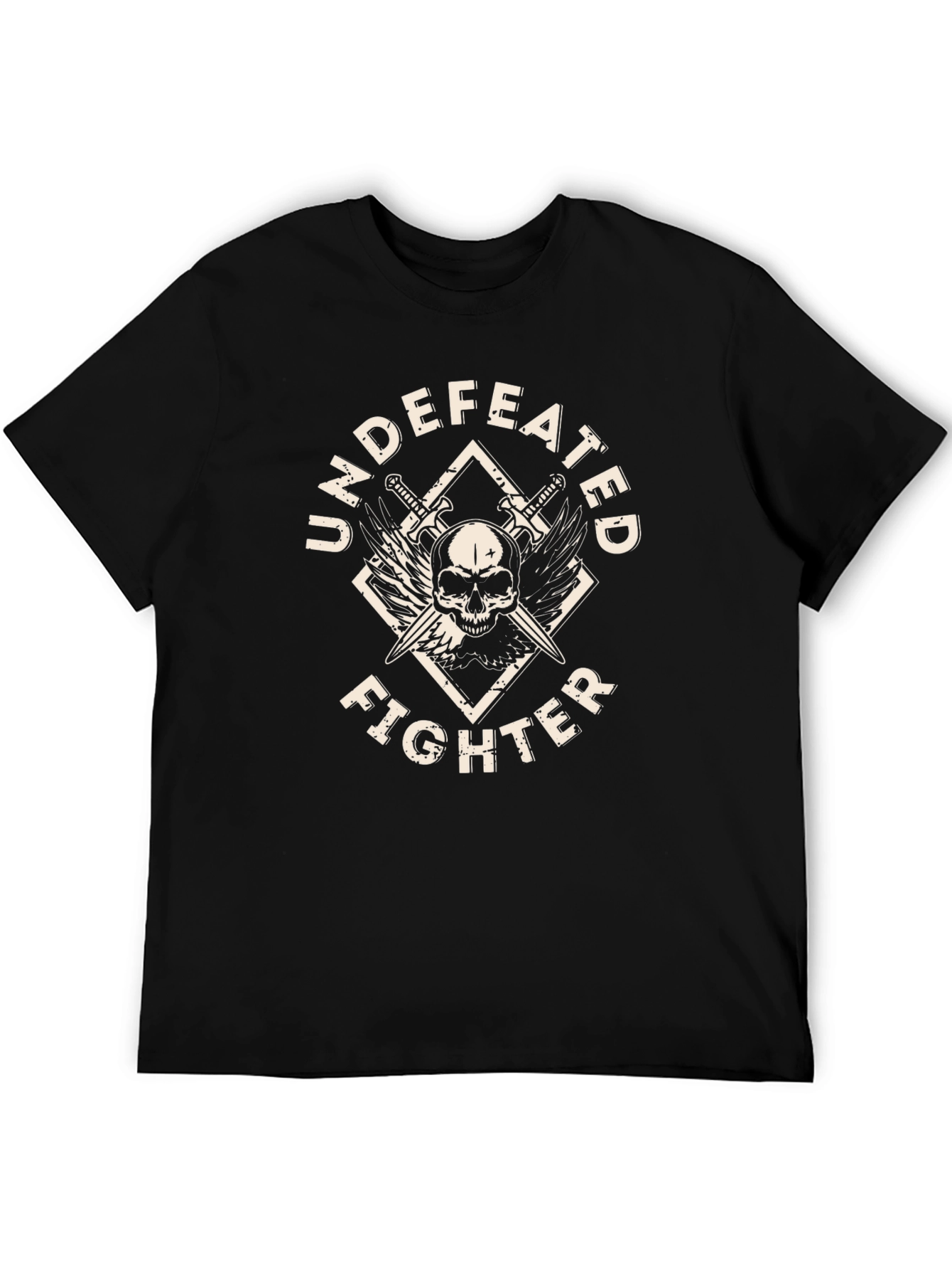 Undefeated Fighter Graphic T-Shirt Black