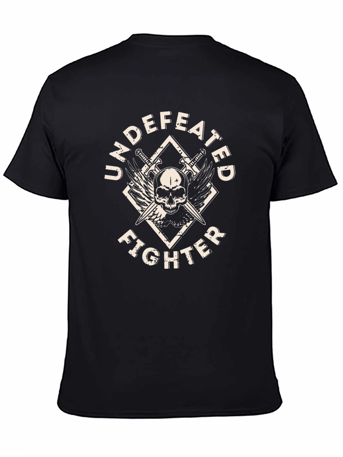 Undefeated Fighter Graphic T-Shirt Black