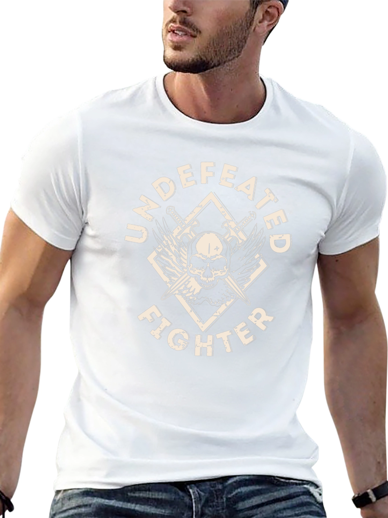 Undefeated Fighter Graphic T-Shirt Black