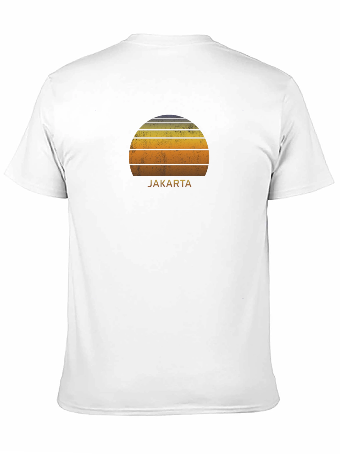 Jakarta Sunset Graphic Tee - Retro Style