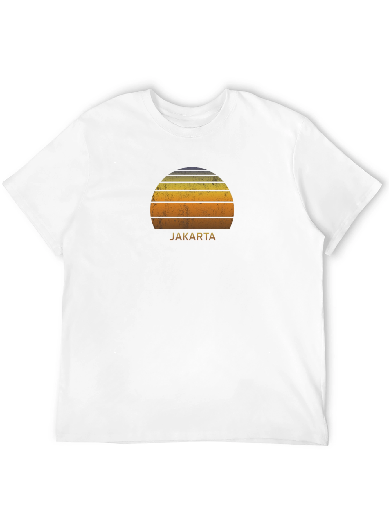Jakarta Sunset Graphic Tee - Retro Style
