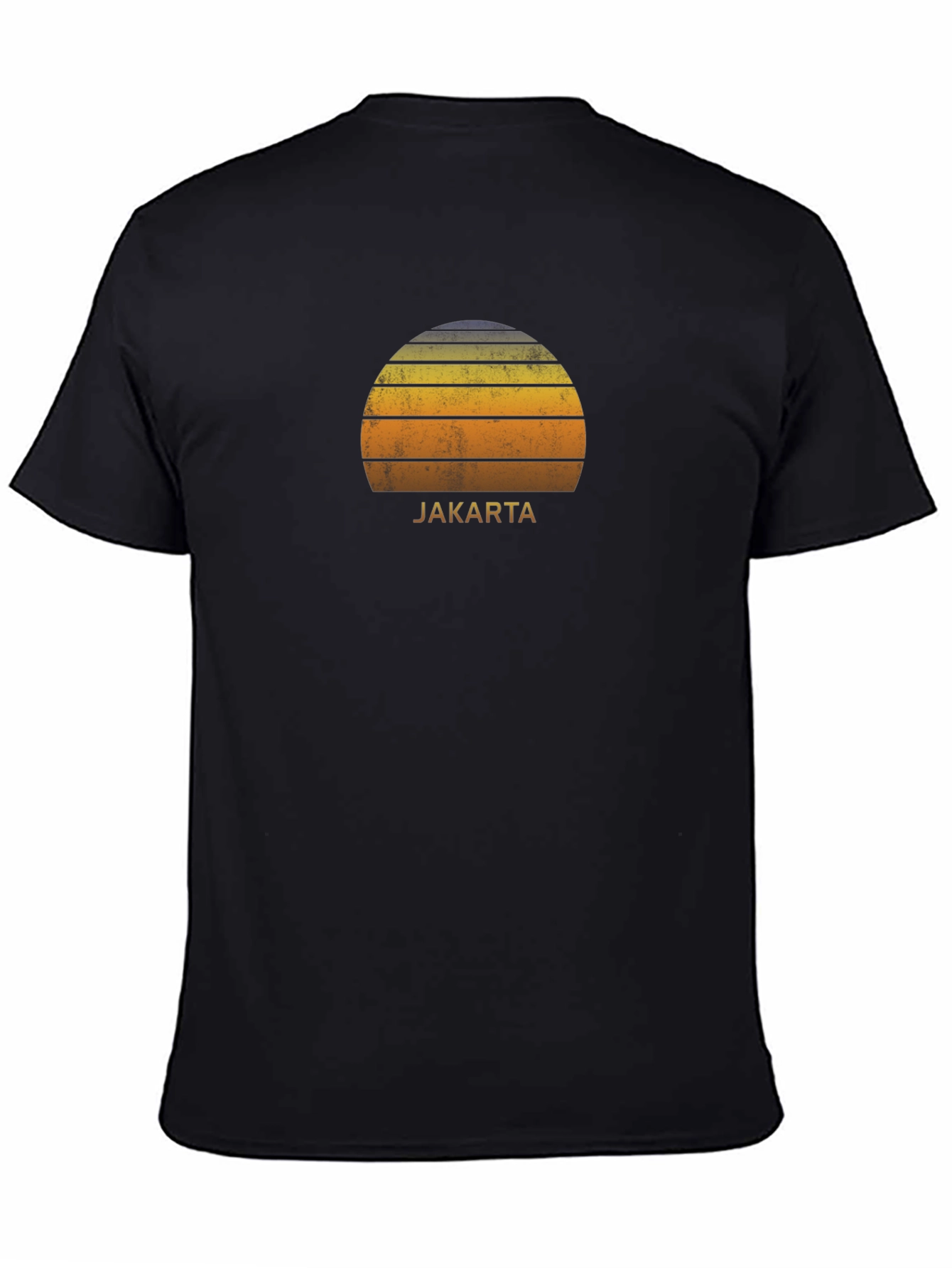 Jakarta Sunset Graphic Tee - Retro Style