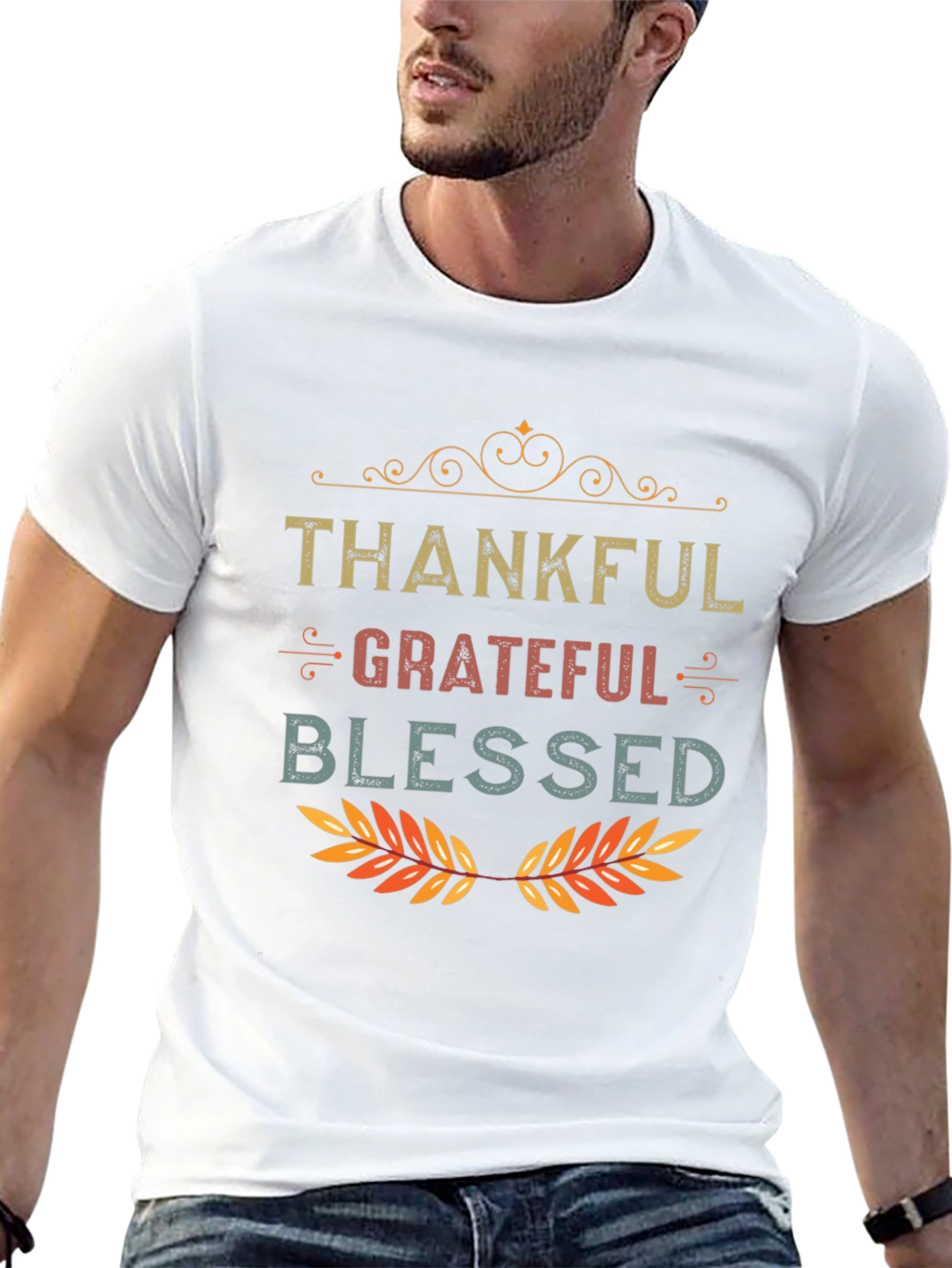 Thankful Grateful Blessed Graphic Tee