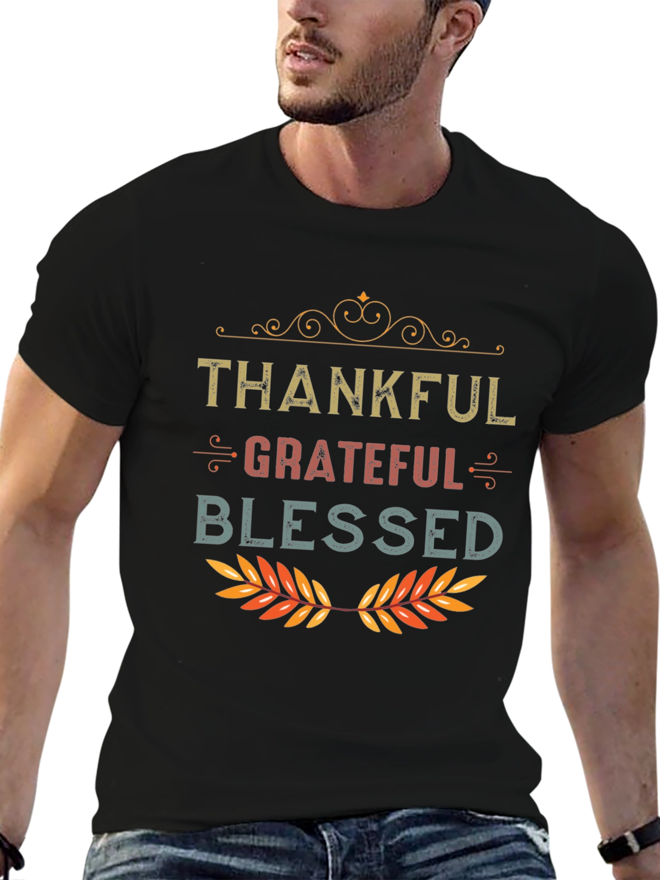 Thankful Grateful Blessed Graphic Tee
