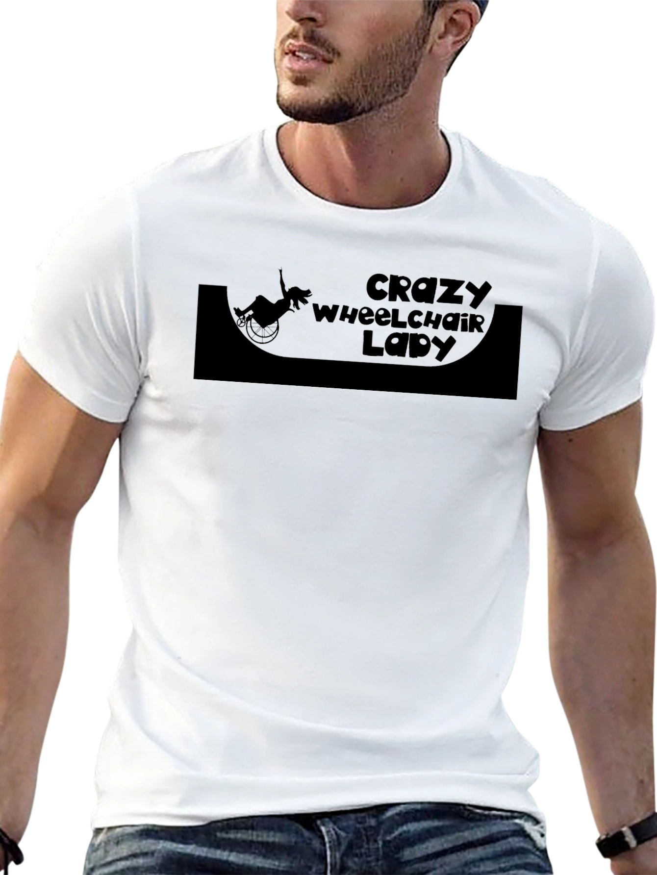 Crazy Wheelchair Lady T-Shirt