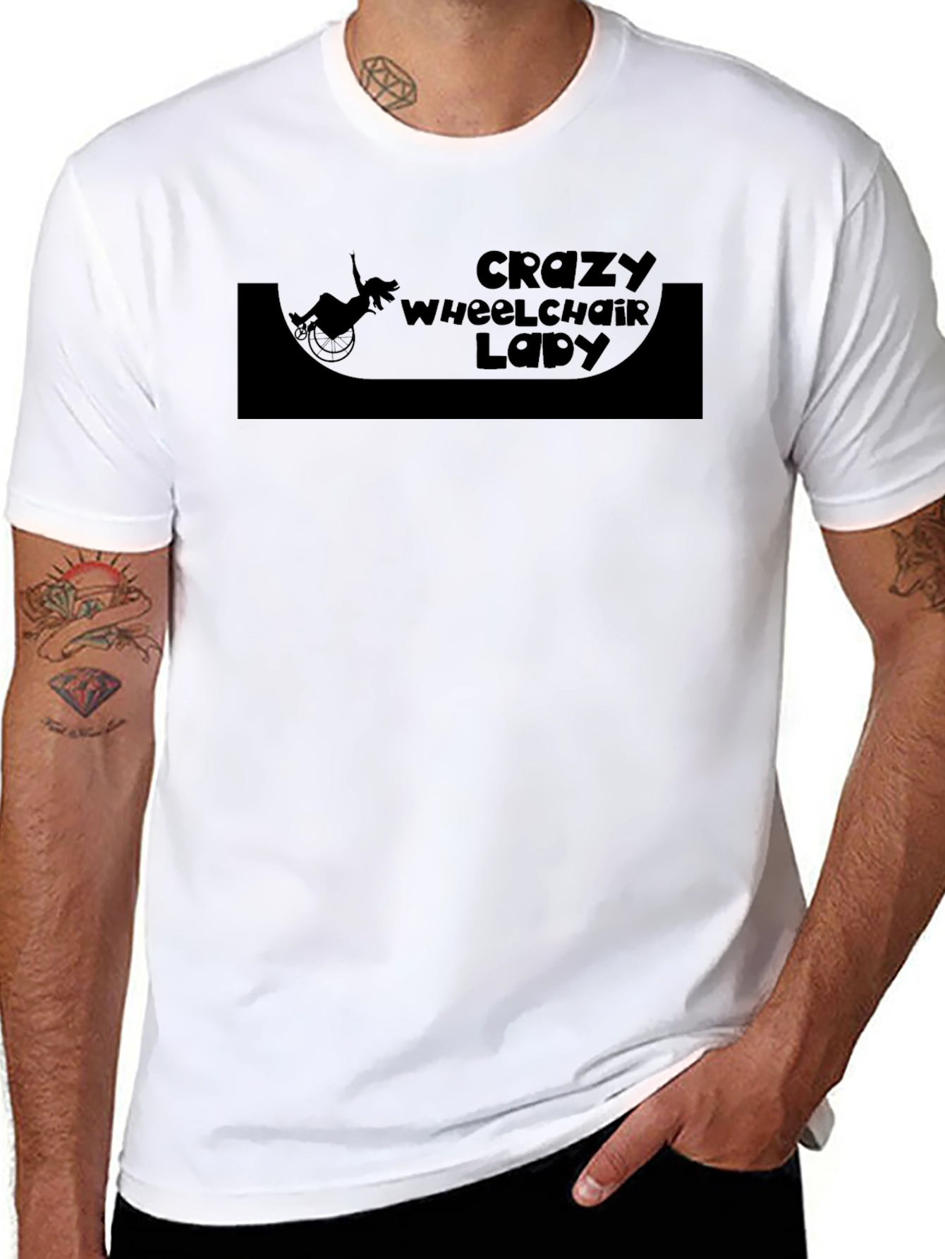 Crazy Wheelchair Lady T-Shirt