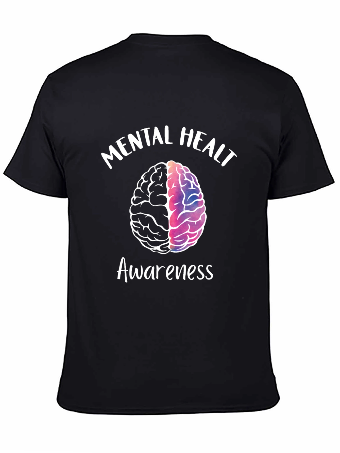 Mental Health Awareness T-Shirt - Brain Graphic