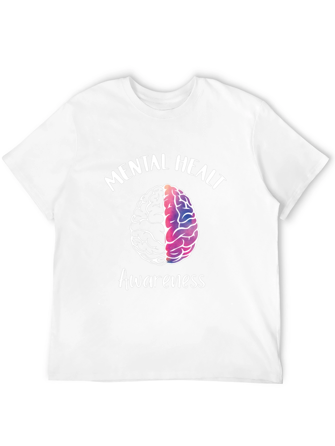 Mental Health Awareness T-Shirt - Brain Graphic