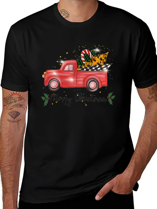 Vintage Christmas Truck Graphic Tee