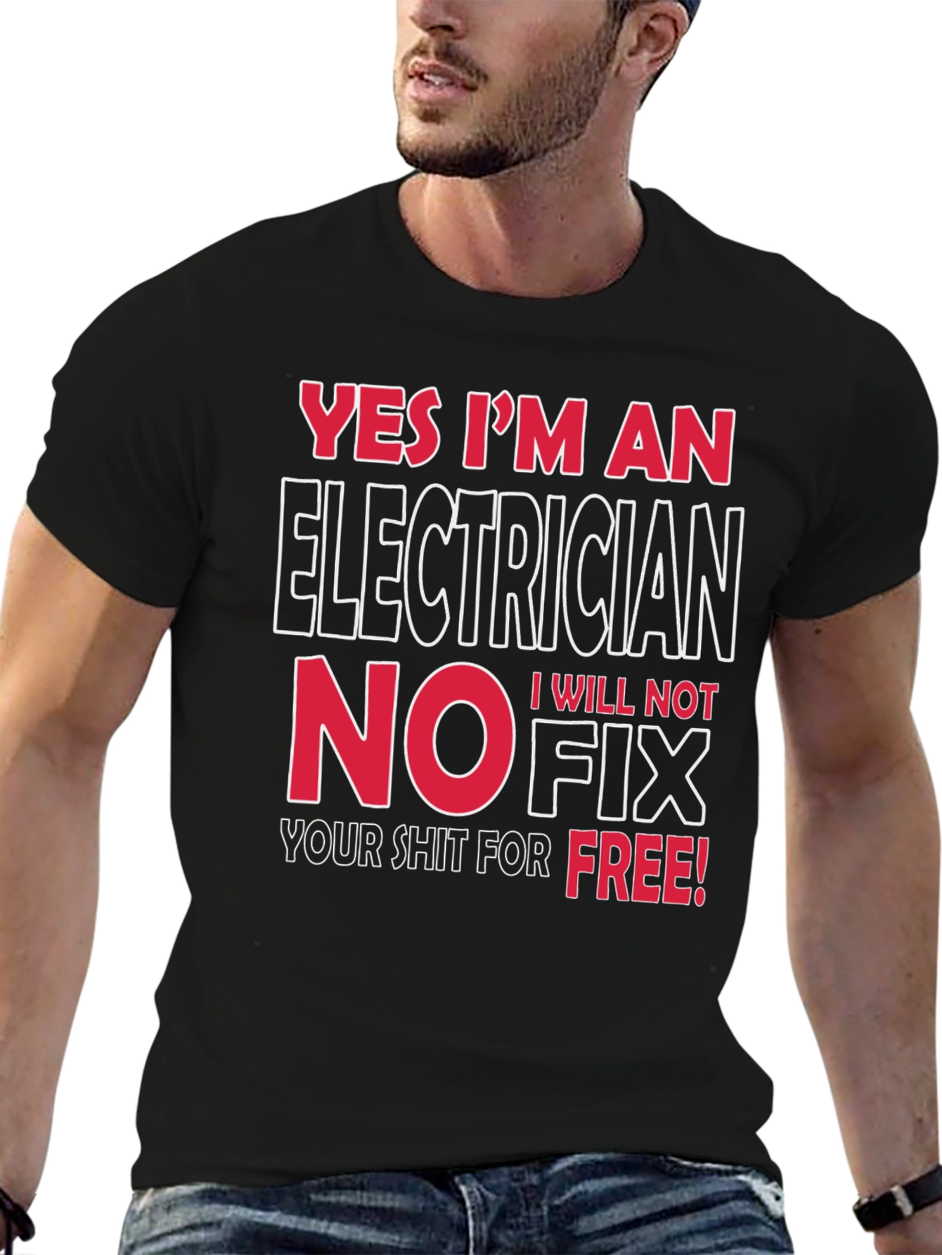 Electrician Humor Graphic T-Shirt