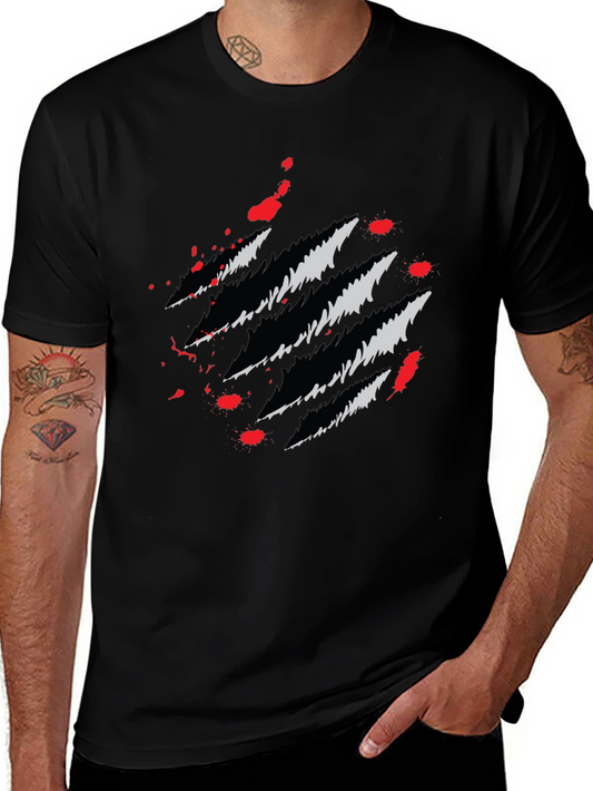 Claw Mark Graphic T-Shirt - Stylish & Edgy Design