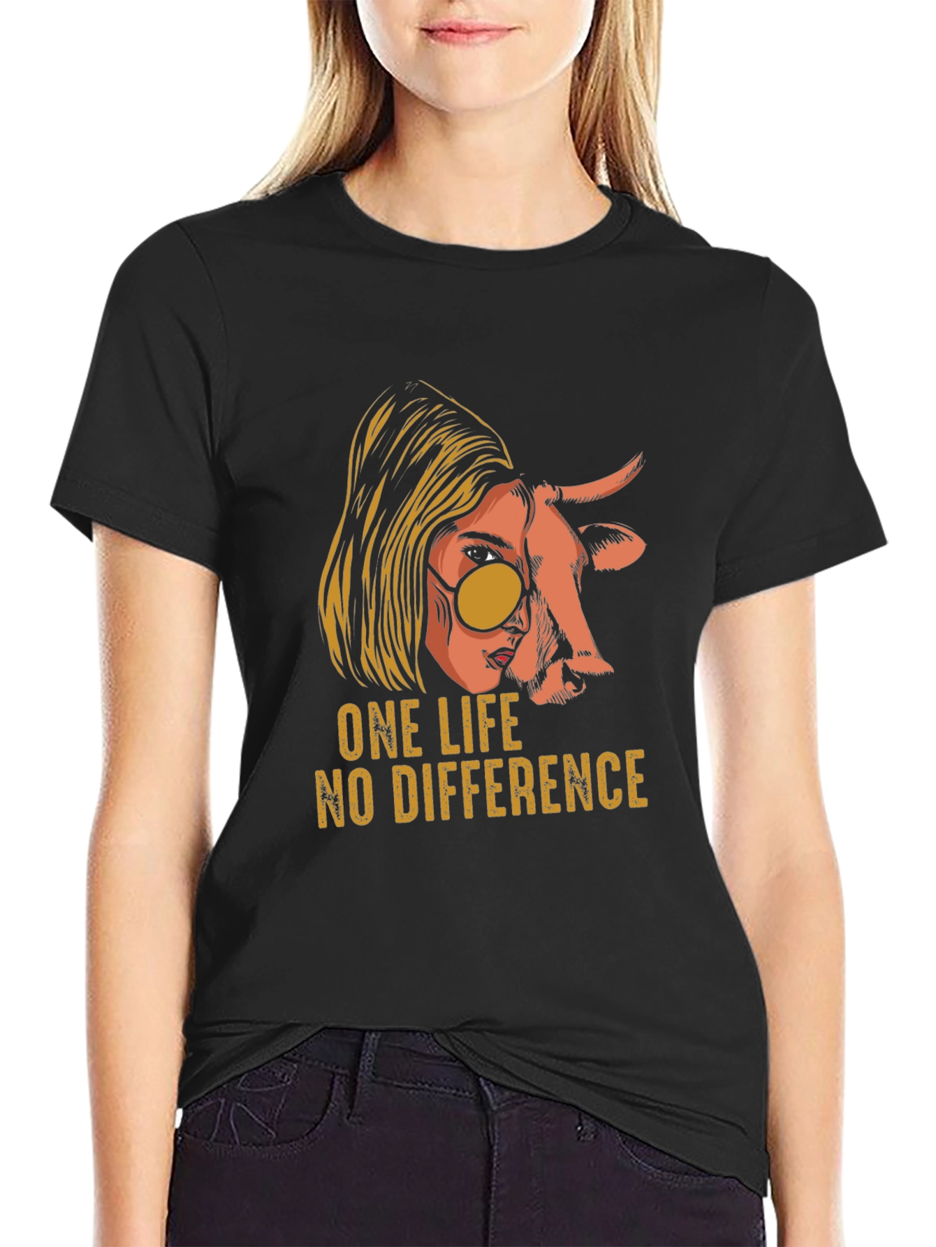 One Life No Difference Graphic T-Shirt