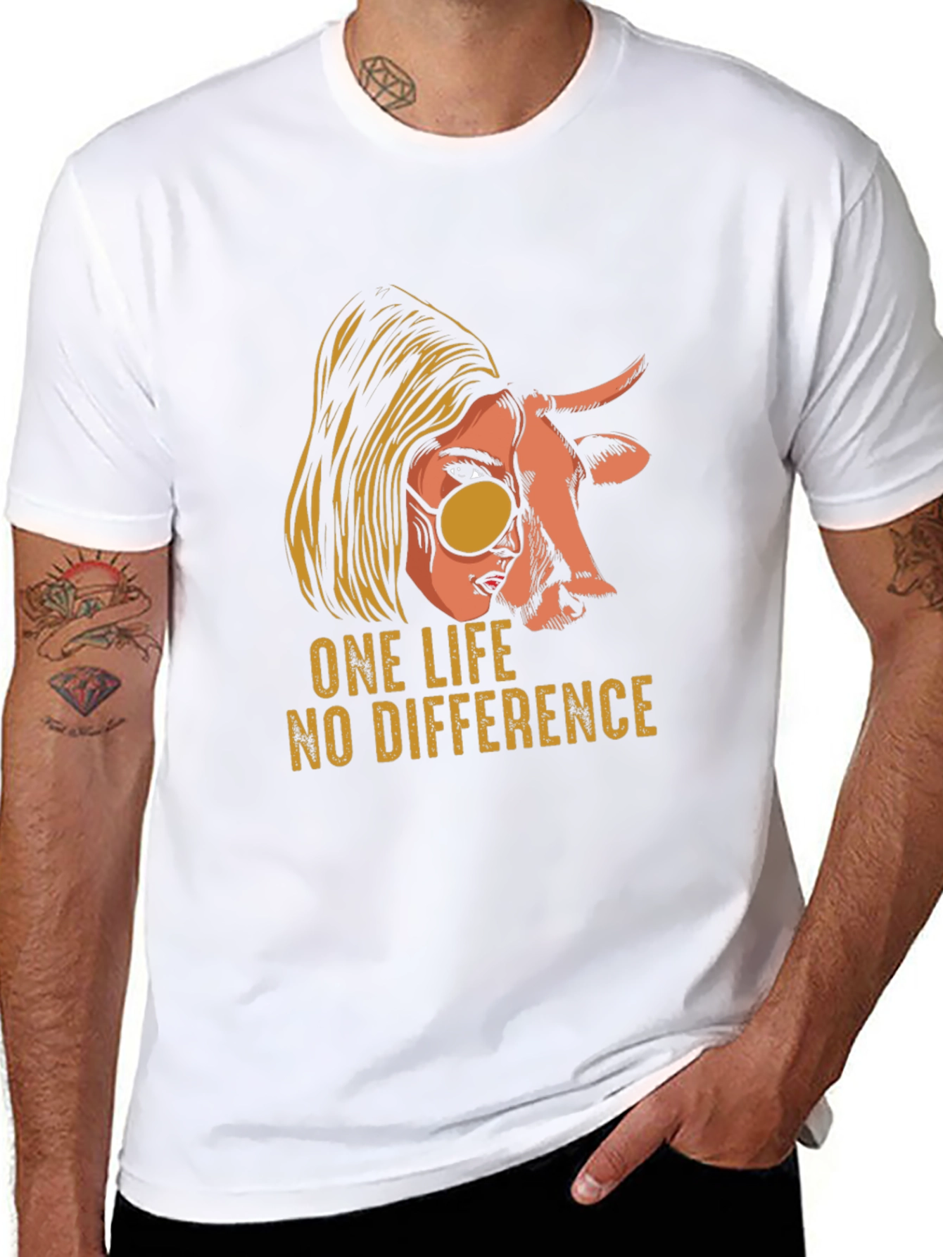 One Life No Difference Graphic T-Shirt