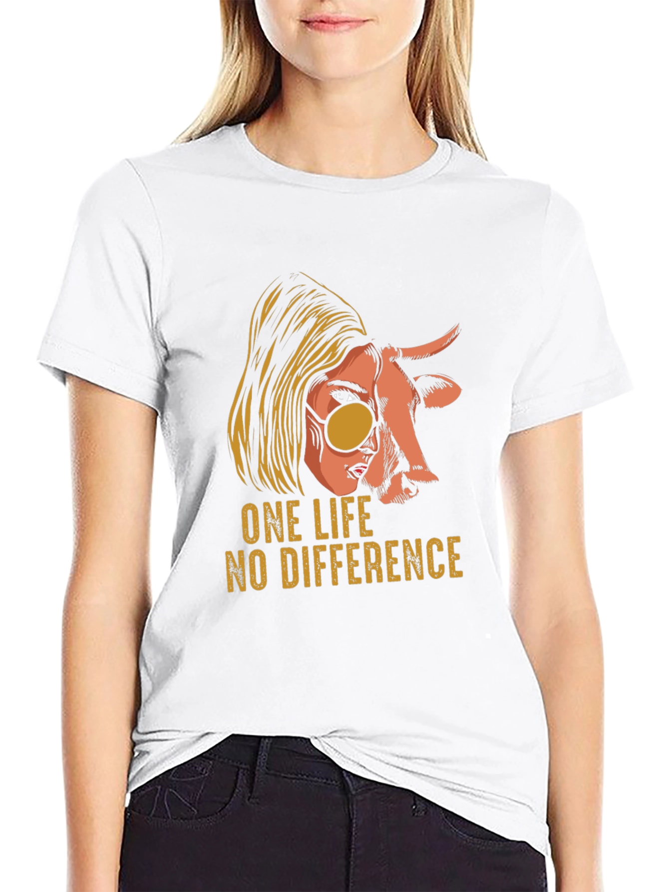 One Life No Difference Graphic T-Shirt