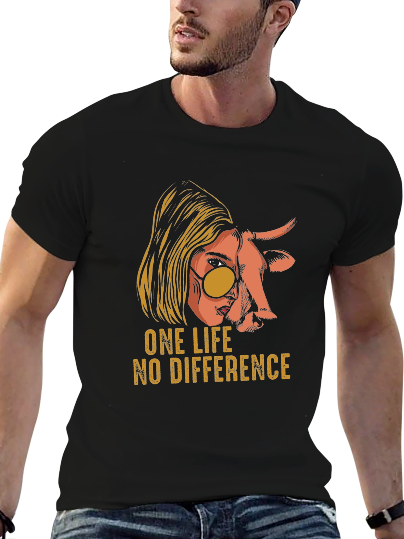 One Life No Difference Graphic T-Shirt
