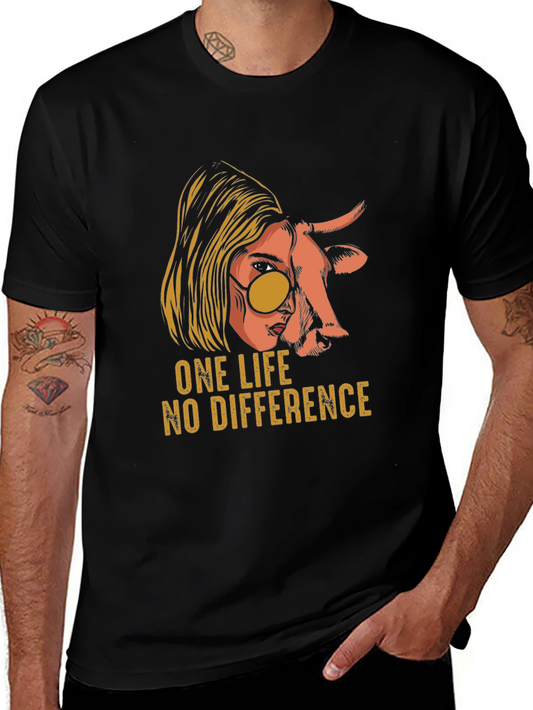 One Life No Difference Graphic T-Shirt
