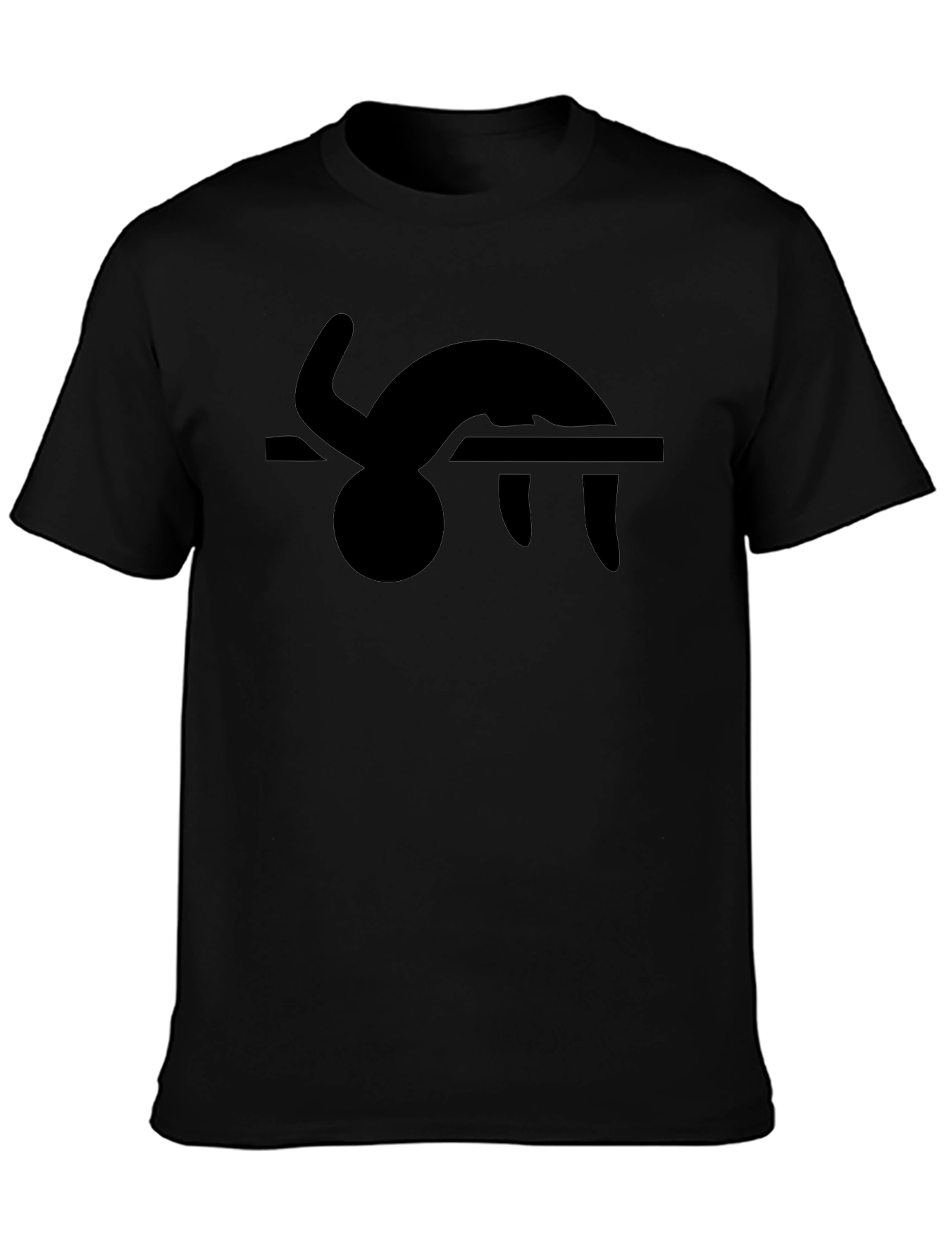 Gymnast Silhouette Black T-Shirt