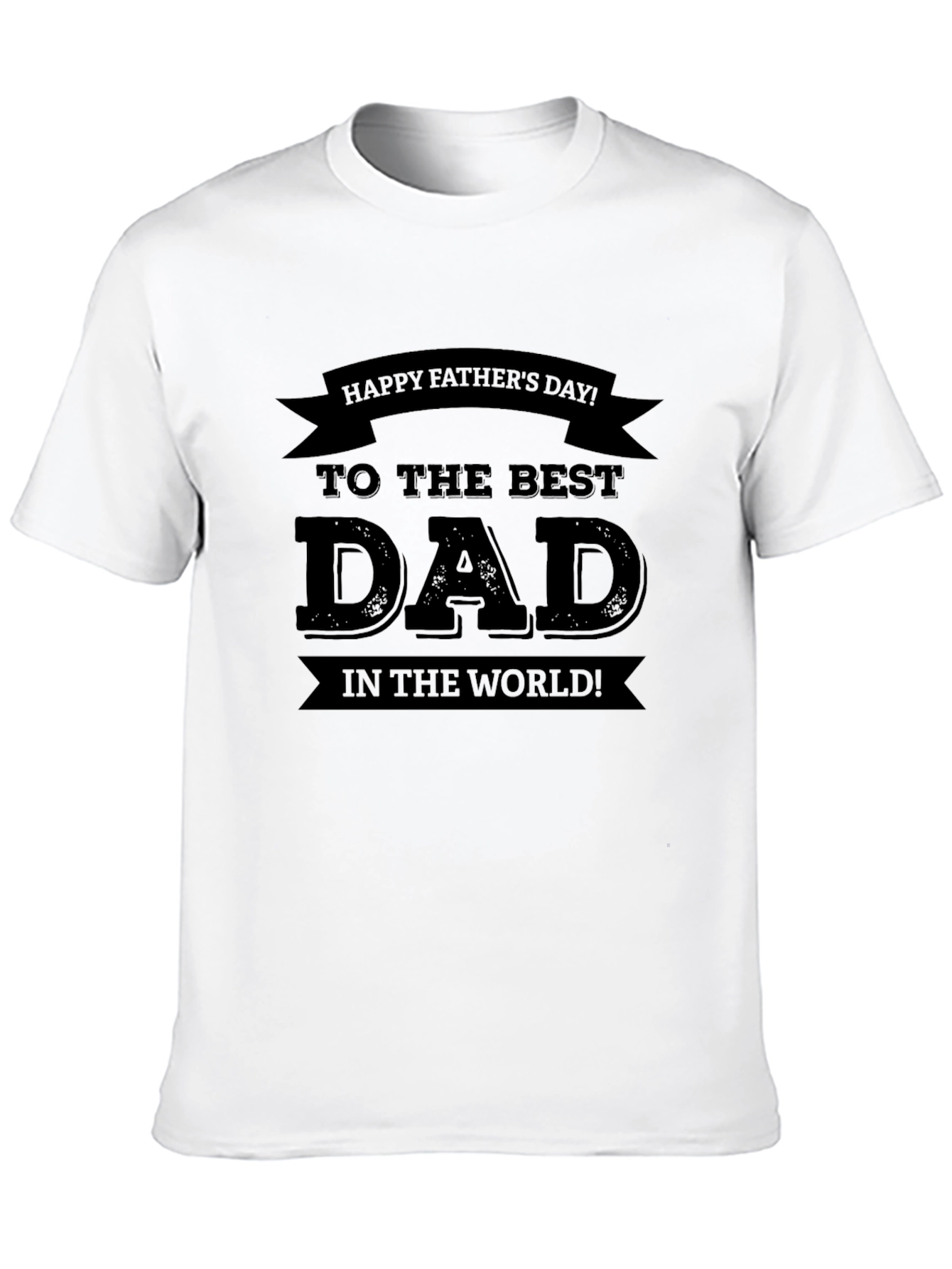 Best Dad Ever Black T-Shirt - Fathers Day Gift
