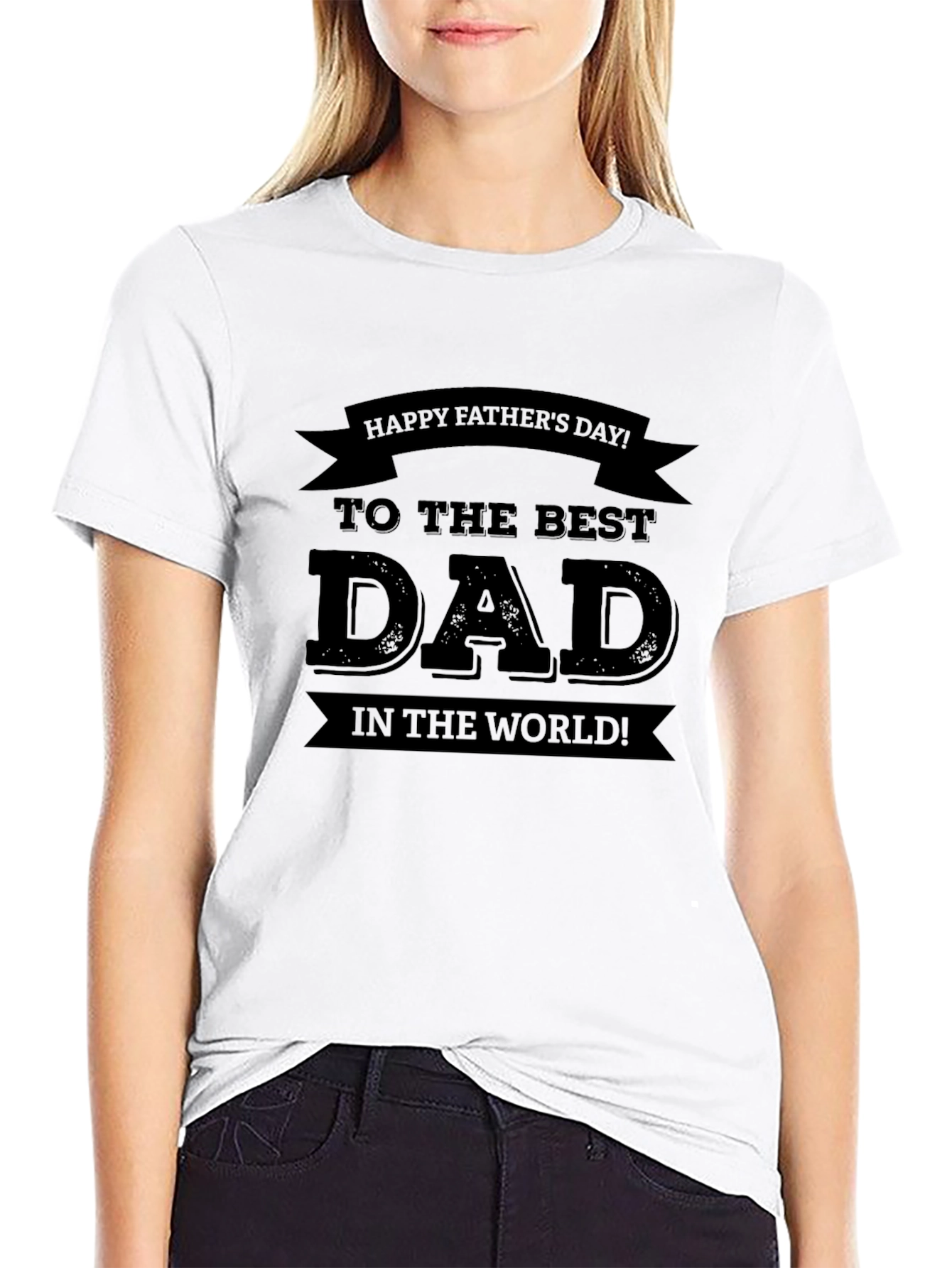 Best Dad Ever Black T-Shirt - Fathers Day Gift