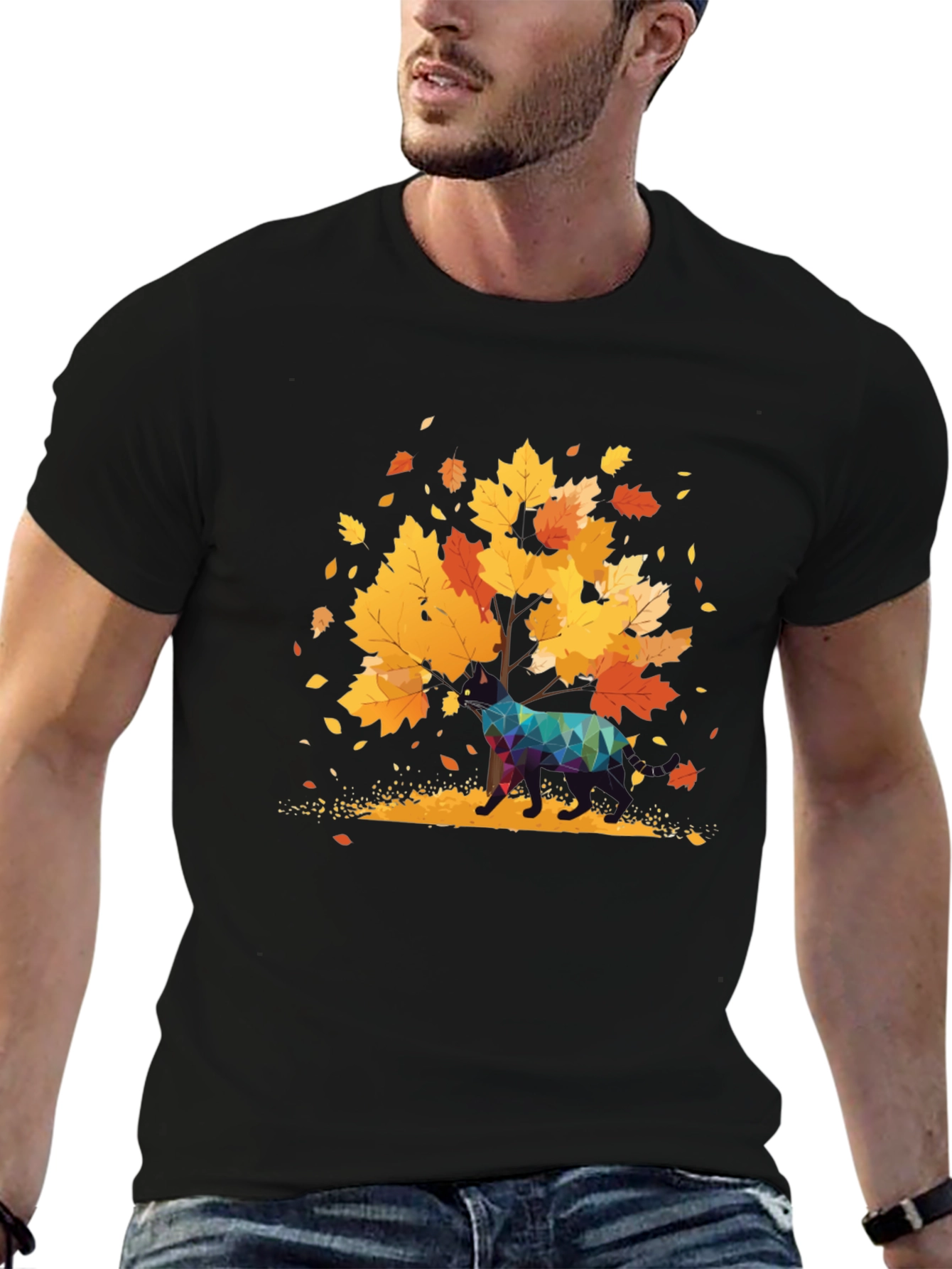 Autumn Deer Graphic Tee - Stylish Unisex T-Shirt